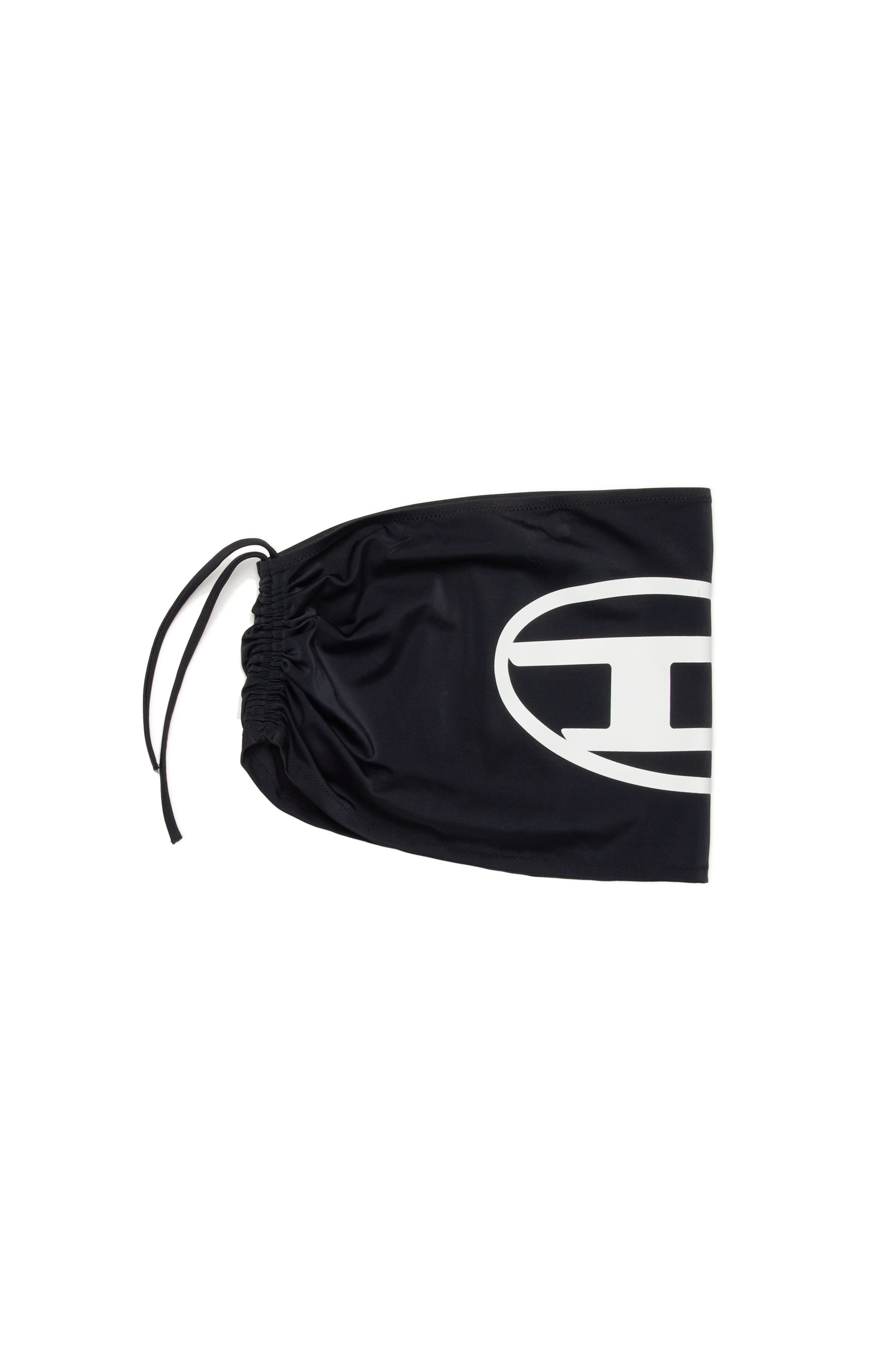 Diesel - MCUSMIN, Gonna da spiaggia con mega logo Oval D Donna in Nero - 1