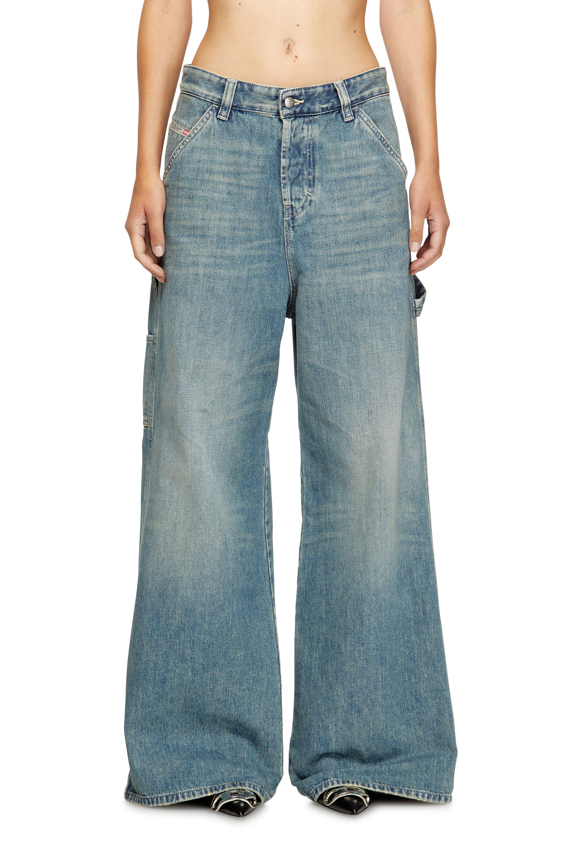 Diesel - Relaxed Jeans 1996 D-Sire 068SK Donna, Blu Chiaro - Image 1