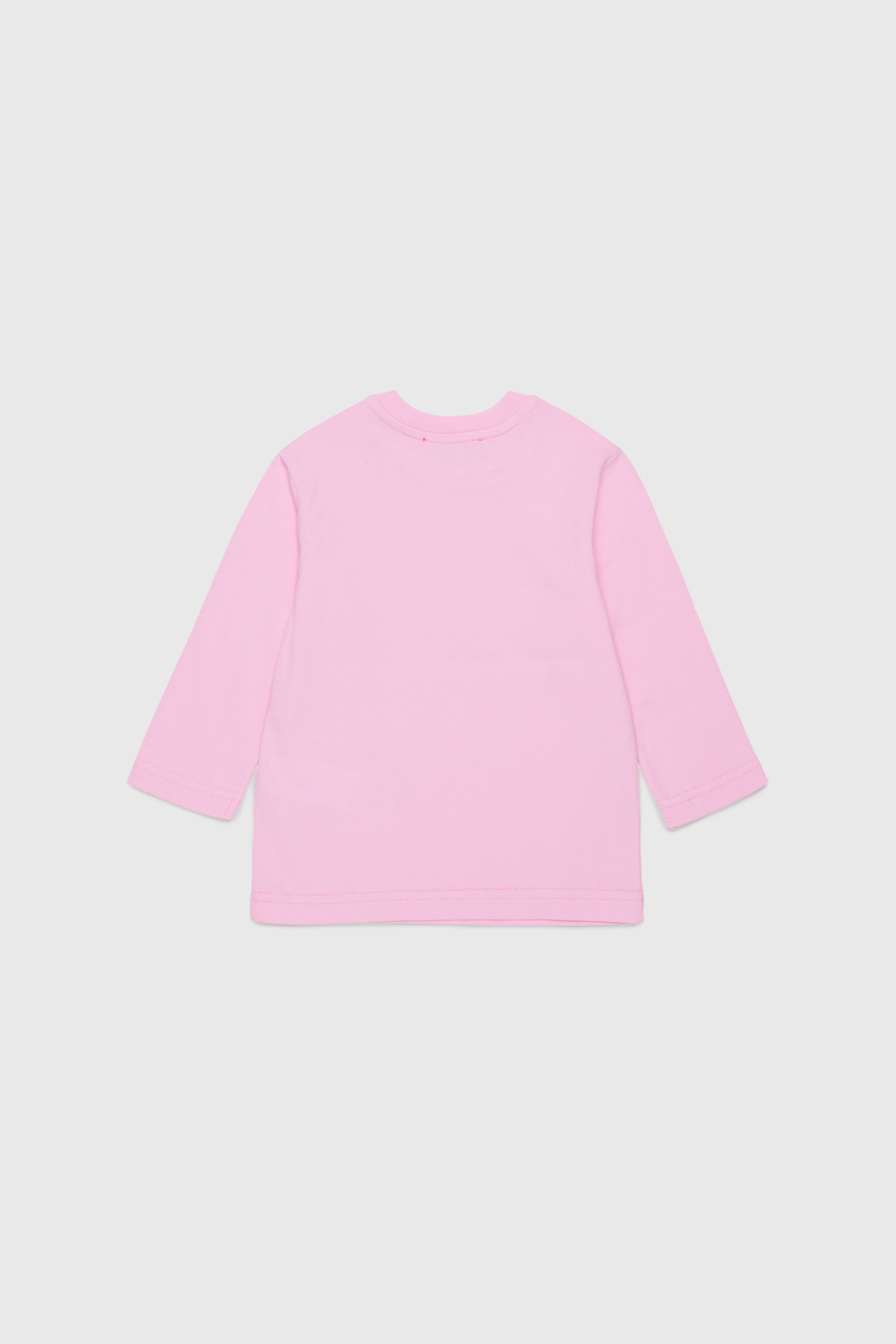 Diesel - TELMB, T-shirt in cotone con stampa logo Uomo in Rosa - 2