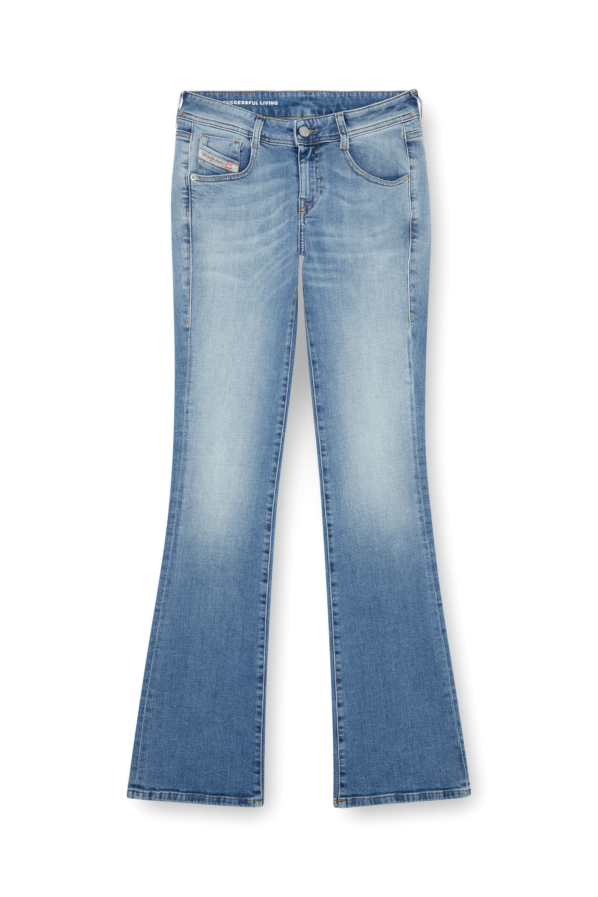 Diesel - Donna Bootcut and Flare Jeans 1969 D-Ebbey 09K06, Blu Chiaro - Image 3