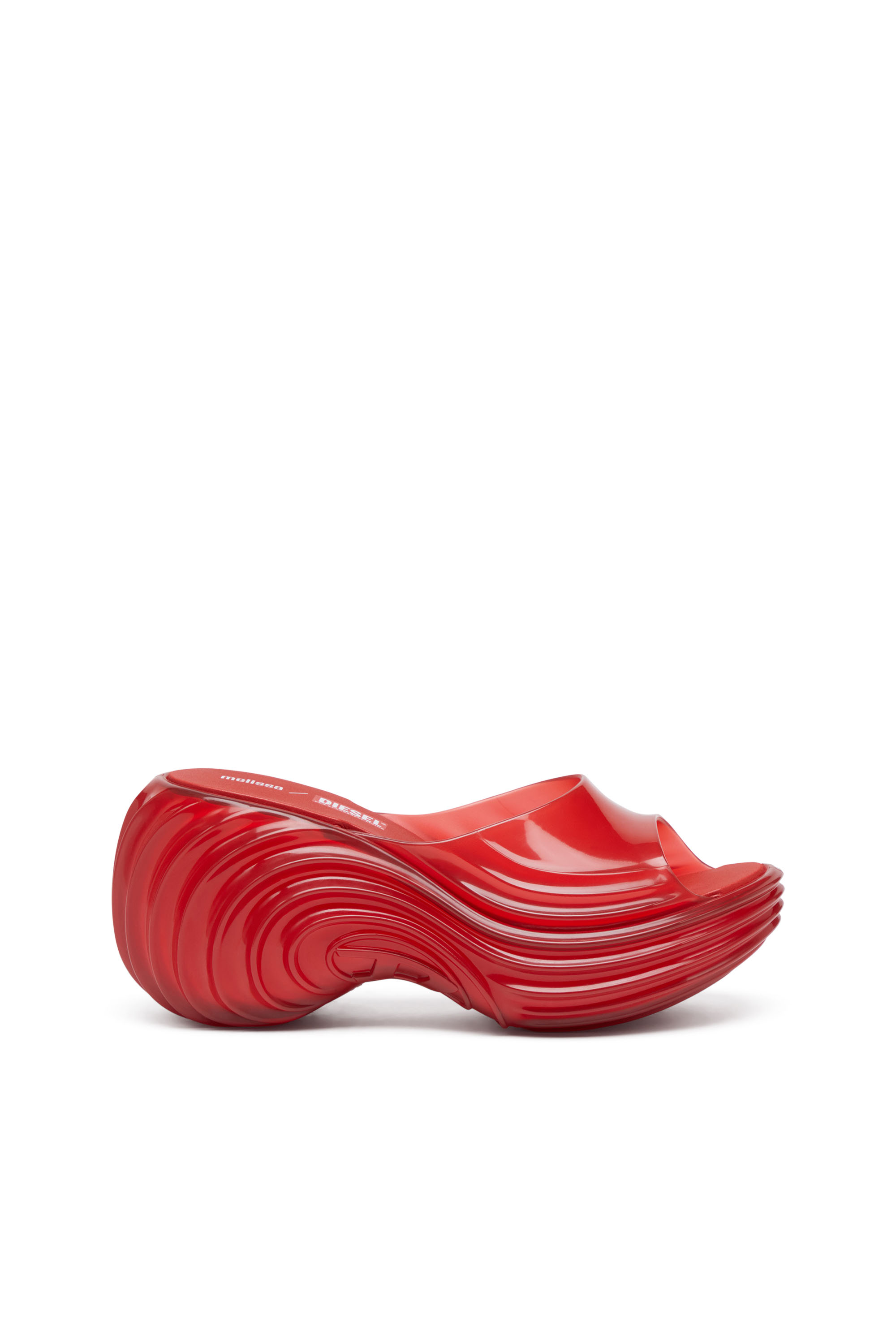 Diesel - MELISSA QUANTUM PLATFORM, Mule platform in Melflex&reg; Donna in Rosso - 1