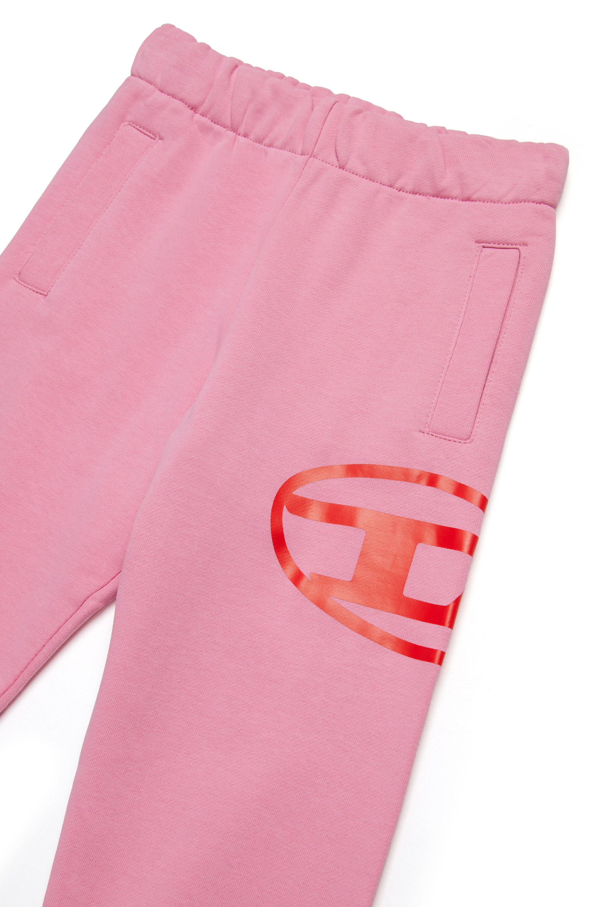 Diesel - PCERB, Pantaloni tuta con stampa Oval D Unisex in Rosa - 3