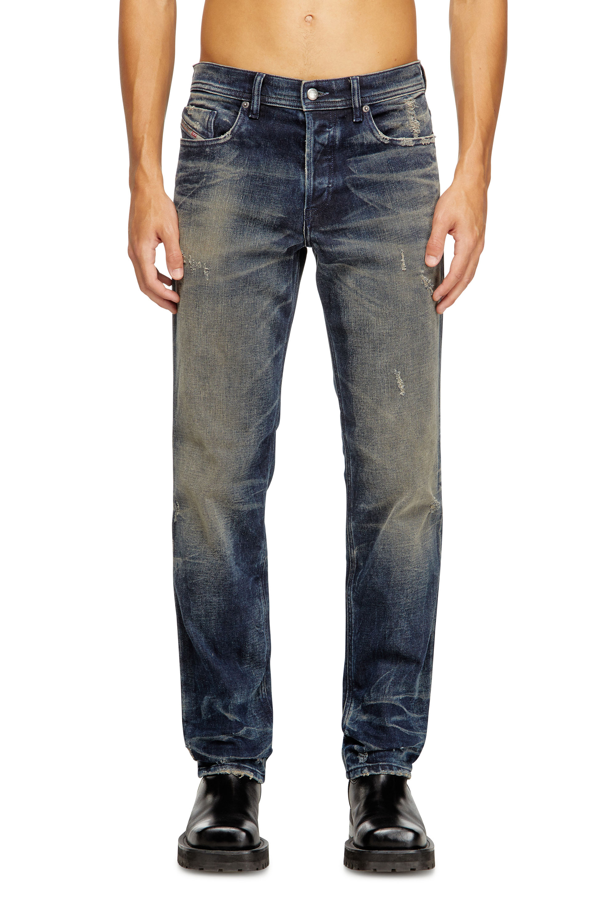 Diesel - Regular Jeans 2023 D-Finitive 09M46 Uomo, Blu Scuro - Image 1