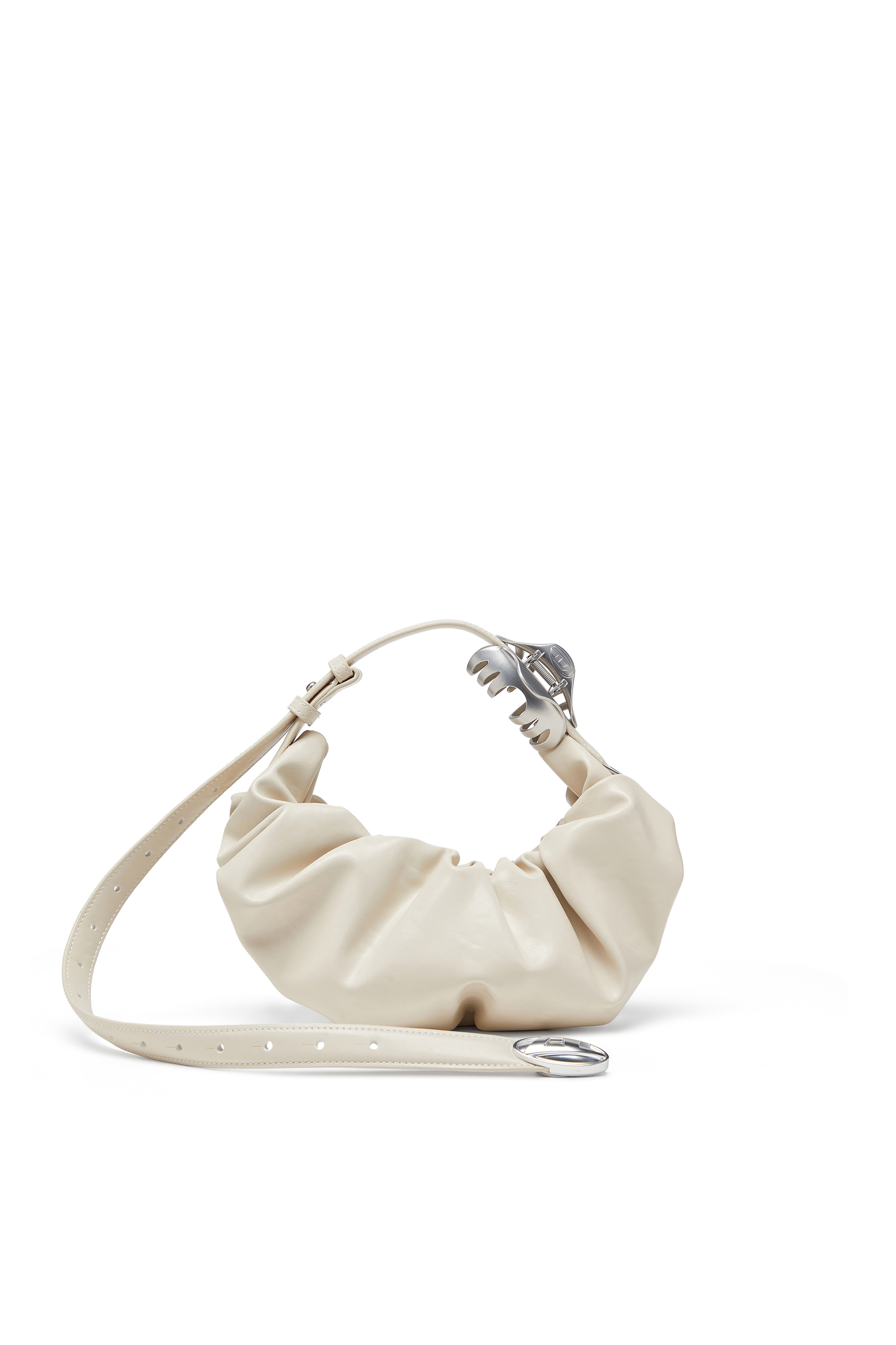 Diesel - GRAB-D HOBO S, Grab-D-Borsa hobo piccola arricciata Donna in Bianco - 1