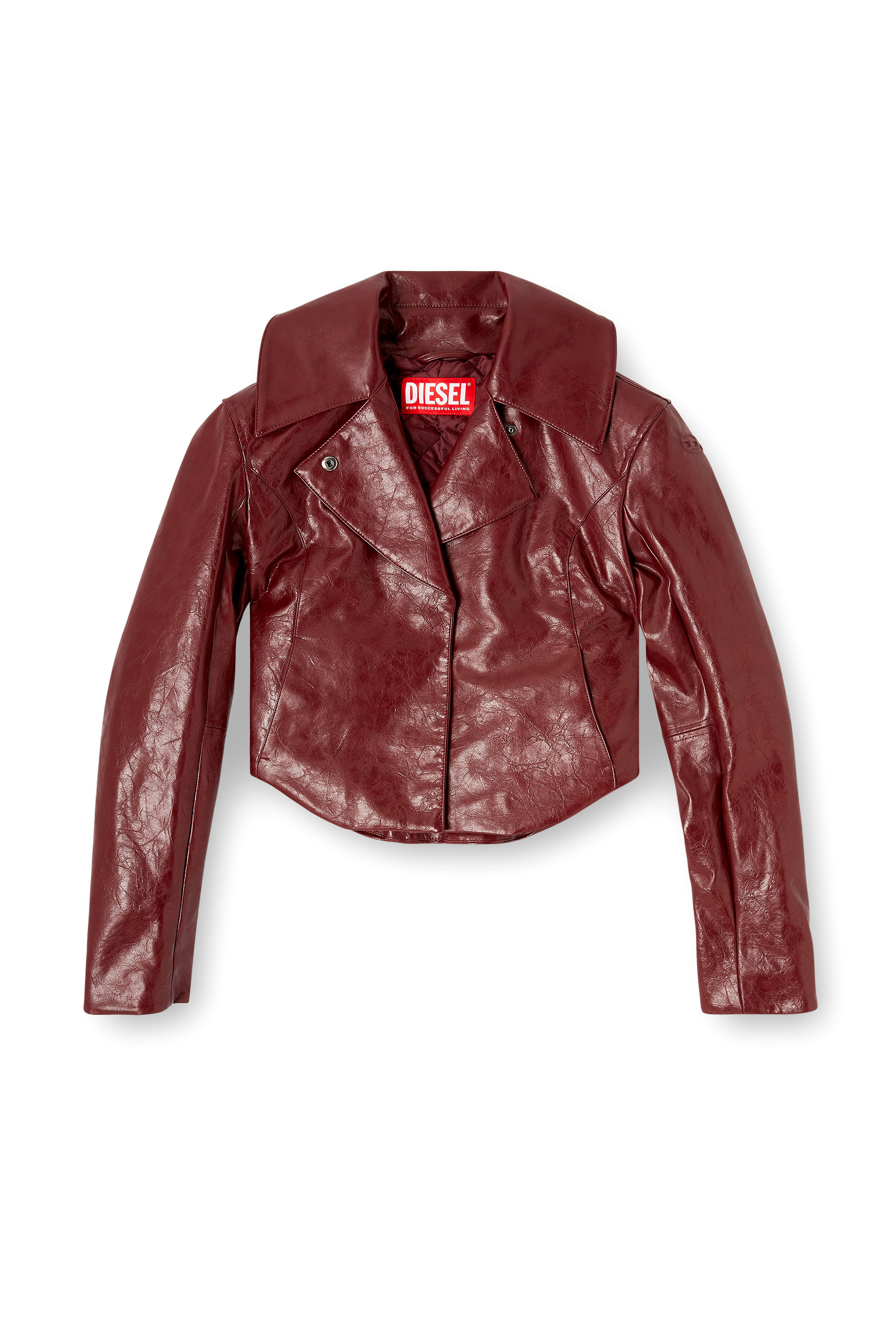 Diesel - G-AMECK, Giacca sartoriale in tessuto coated Donna in Rosso - 2