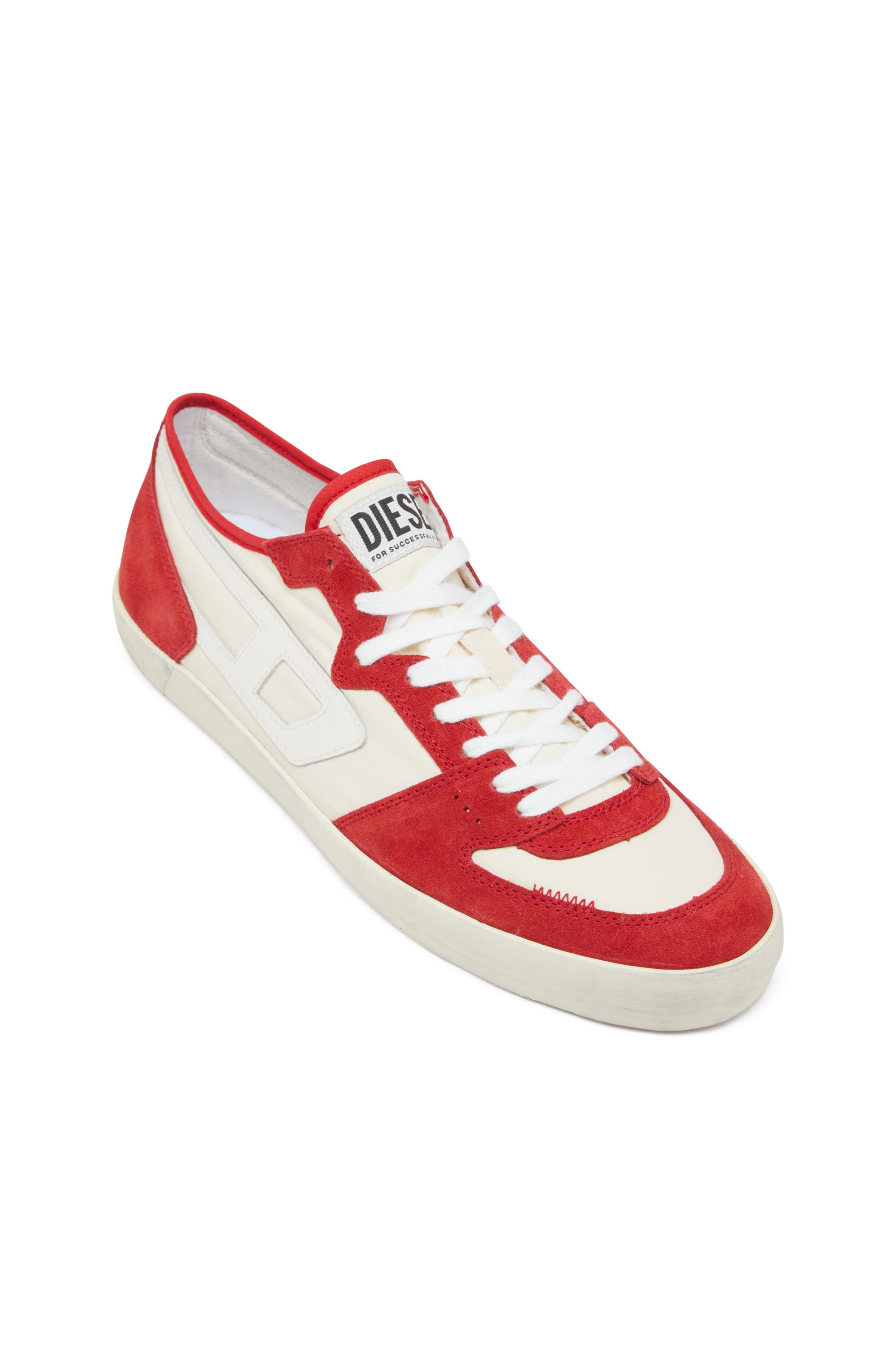 Diesel - S-LEROJI D-1 LOW, S-Leroji D-Sneaker in ripstop imbottito e suede Uomo in Multicolor - 6