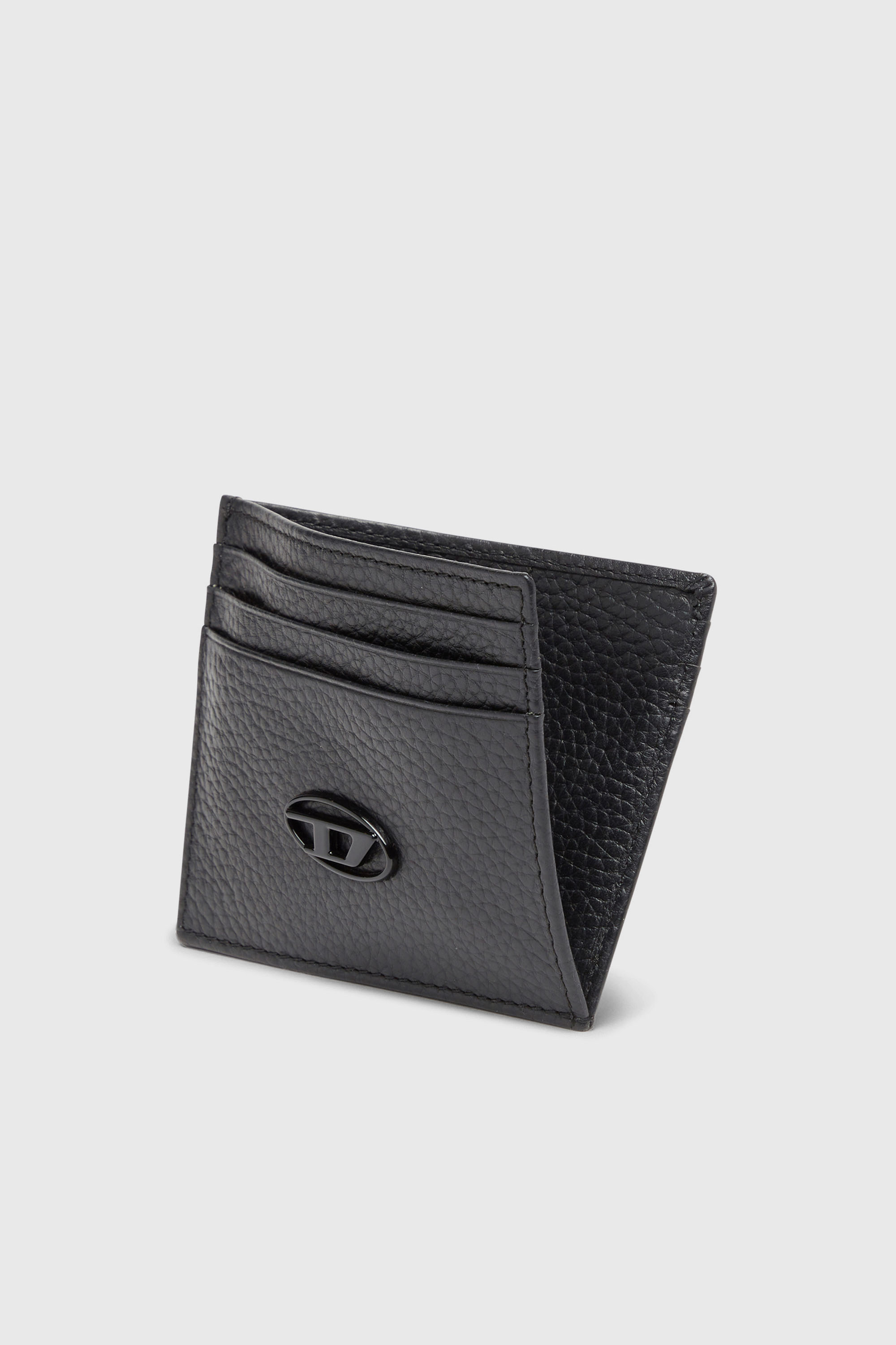 Diesel - CARD CASE, Porta carte in fior di pelle Uomo in Nero - 3