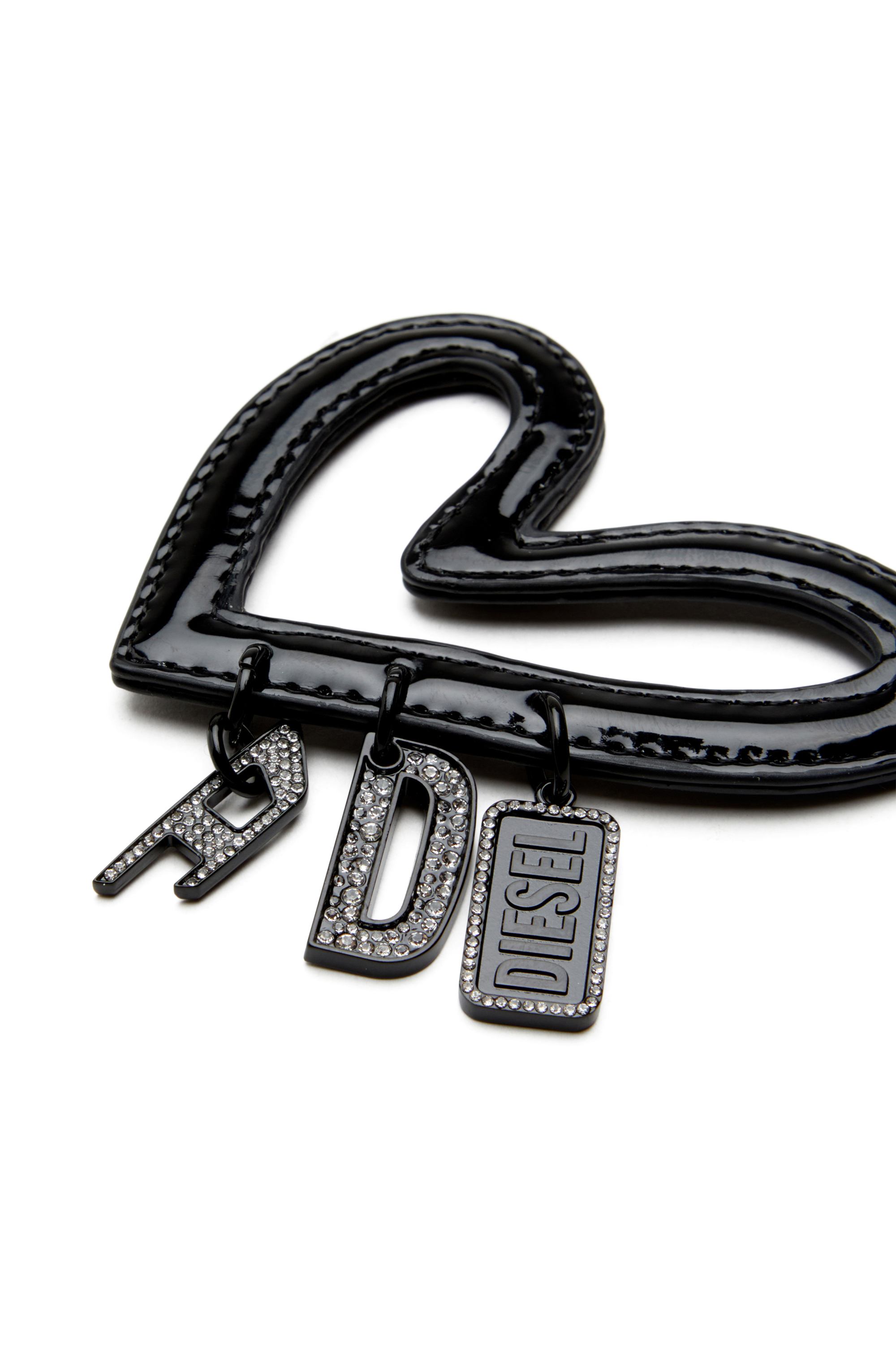 Diesel - MULTI II, Charm lucido a cuore Donna in Nero - 3