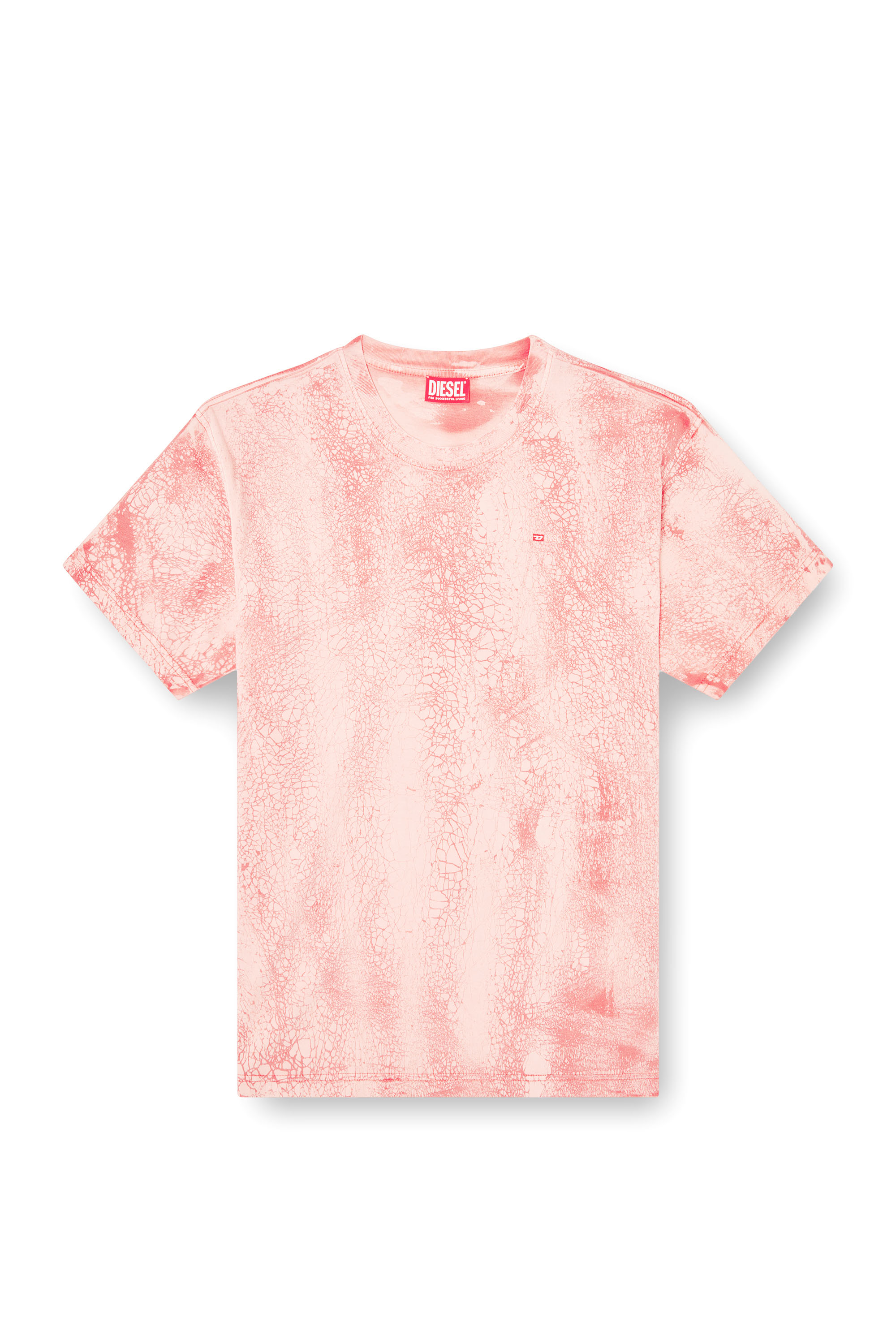 Diesel - T-NORM-T8, T-shirt in jersey cerato Uomo in Rosa - 2