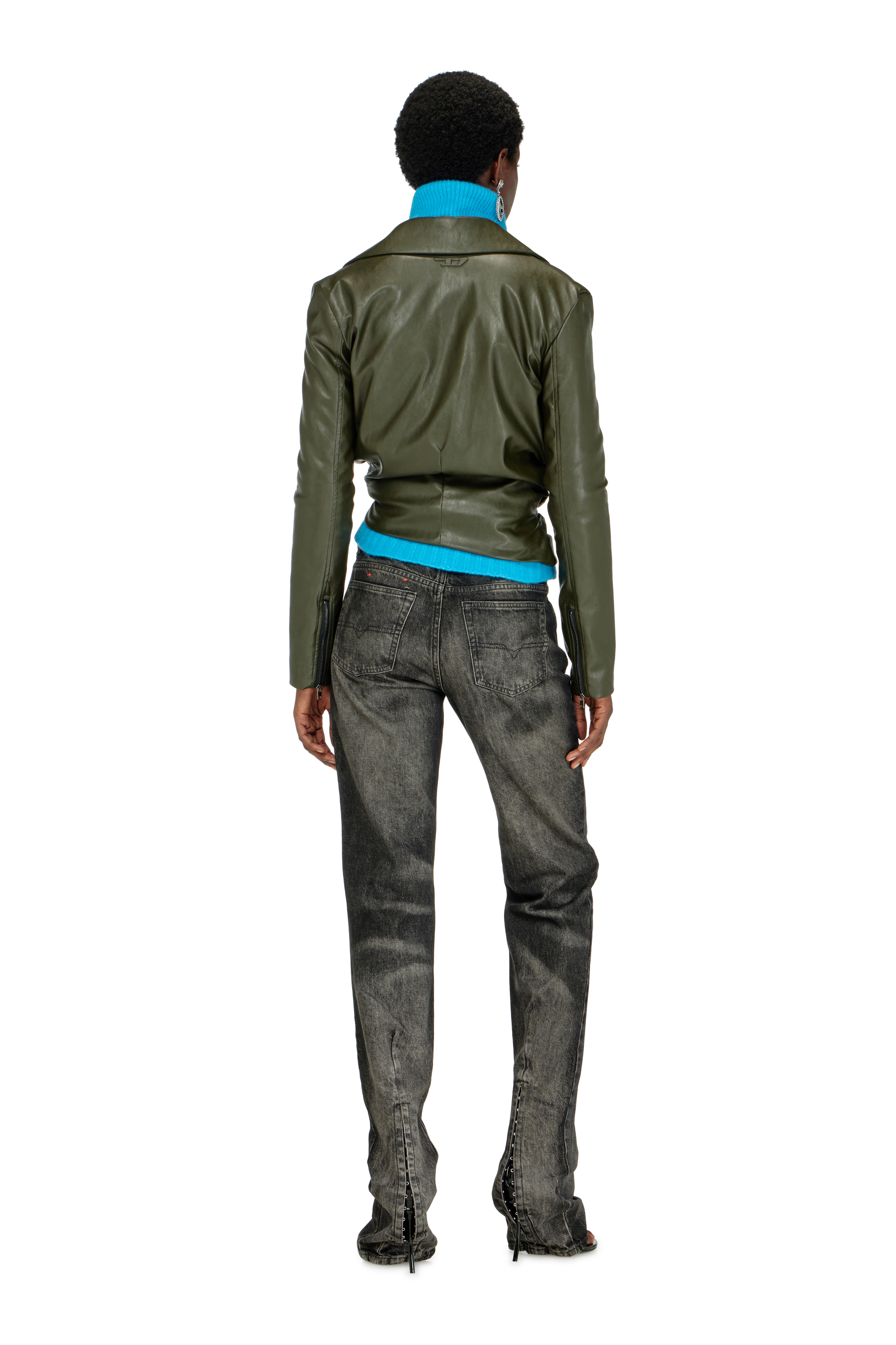 Diesel - Regular Jeans D-Heel 09R33 Donna, Nero/Grigio scuro - Image 3
