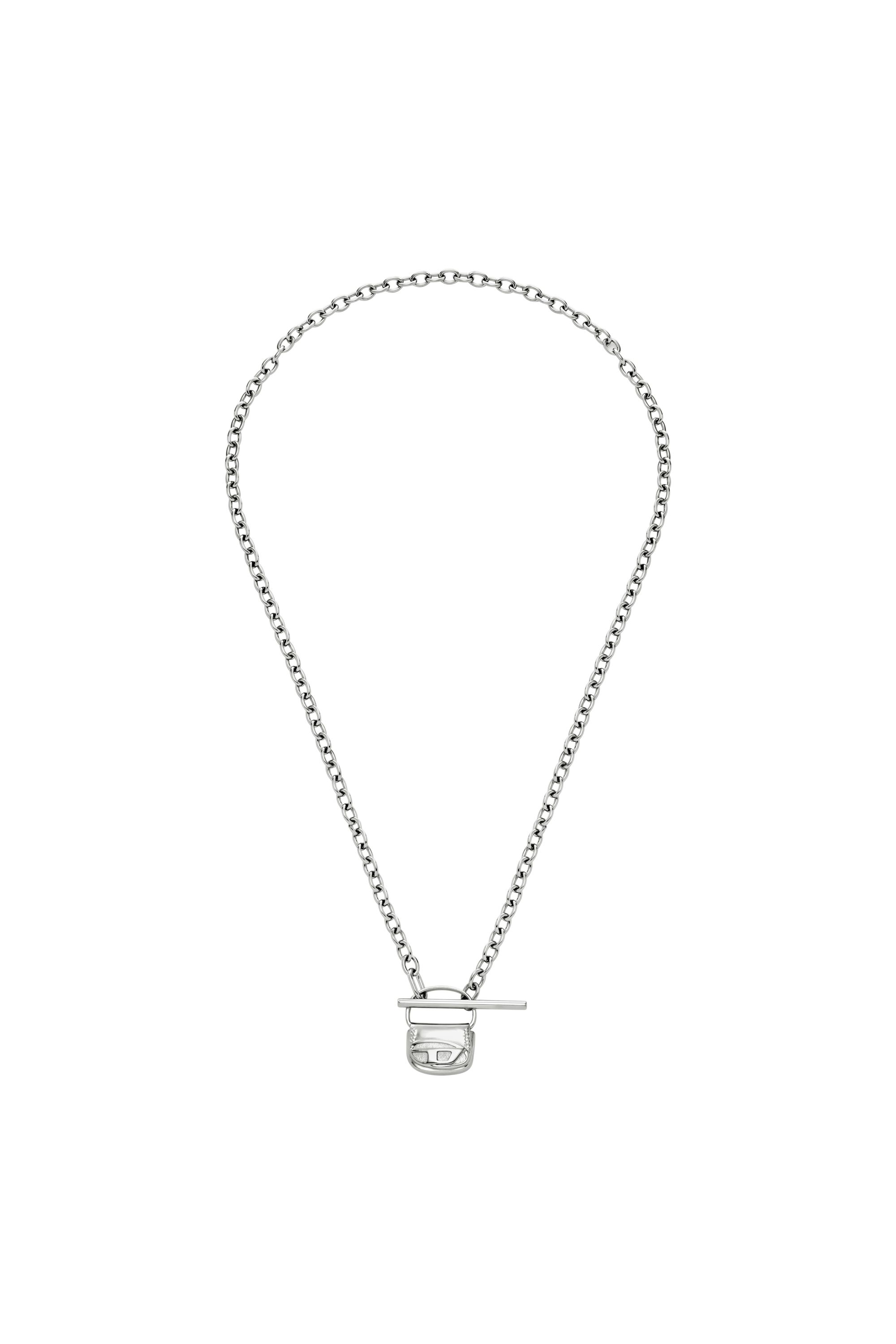 Diesel - DX1593040 JEWEL, Collana in acciaio inossidabile Unisex in Argento - 1