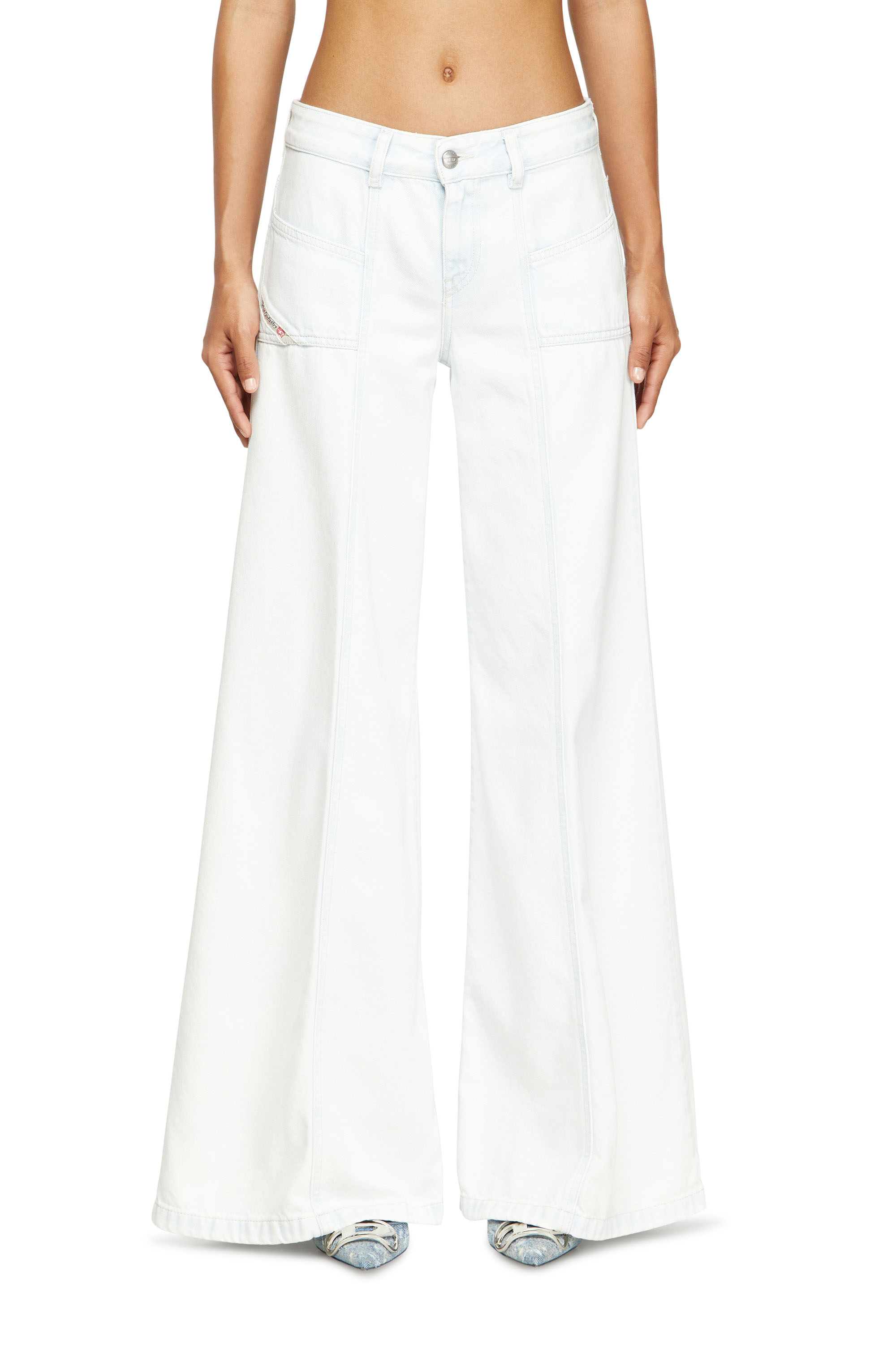 Diesel - Woman's Flare Jeans D-Akii 09M08, White - 1