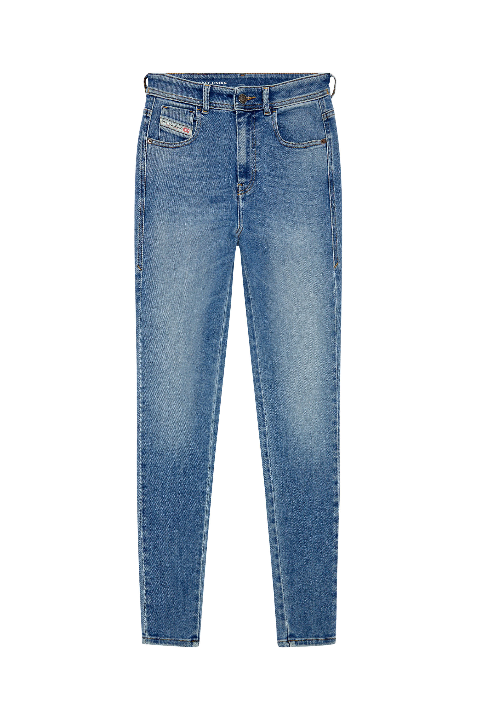 Diesel - Super skinny Jeans 1984 Slandy-High 09H93, Blu Chiaro - Image 5