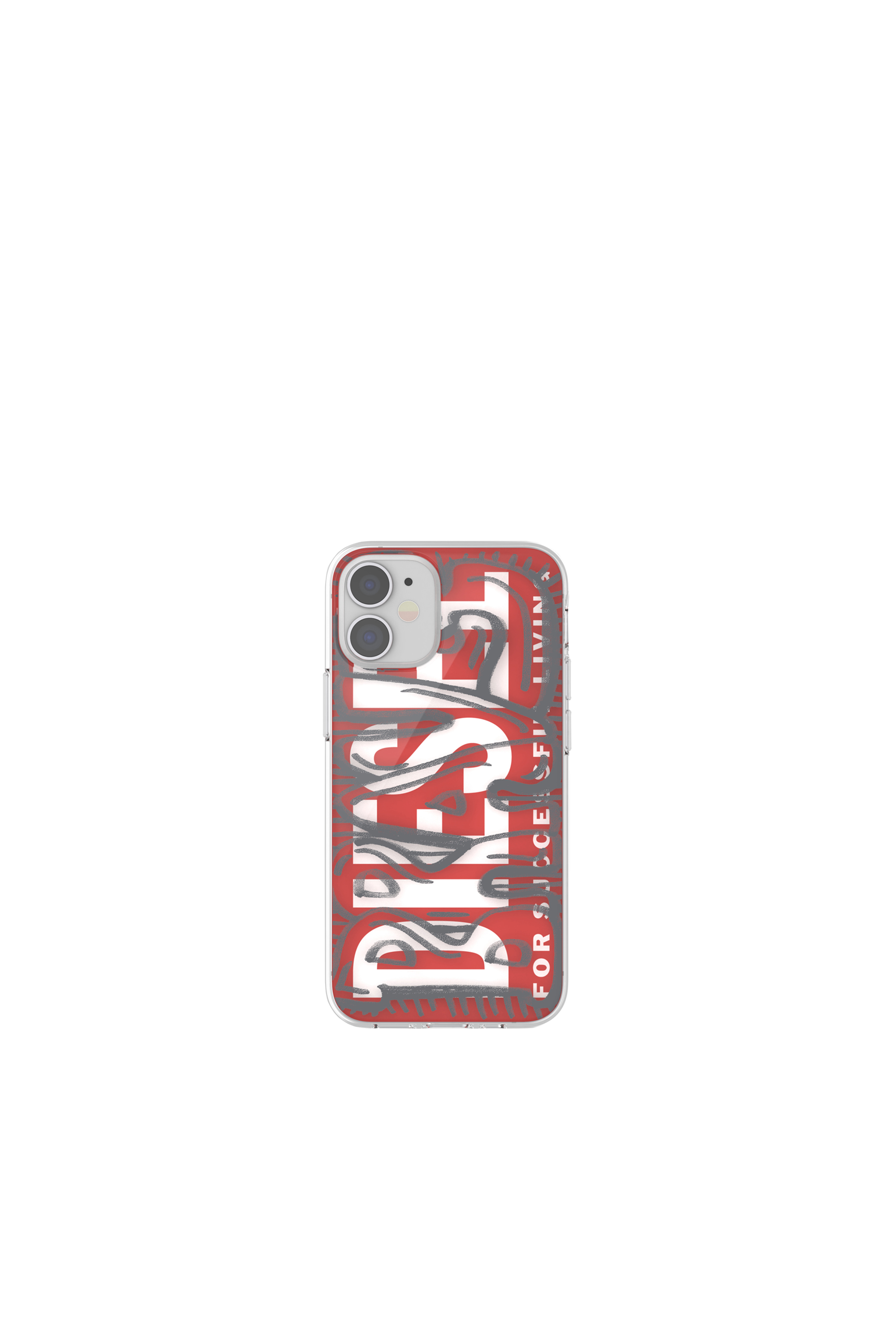 Diesel - 42566 STANDARD CASE, Cover in TPU ultra leggero per iPhone 12 Mini Unisex in Rosso - 2