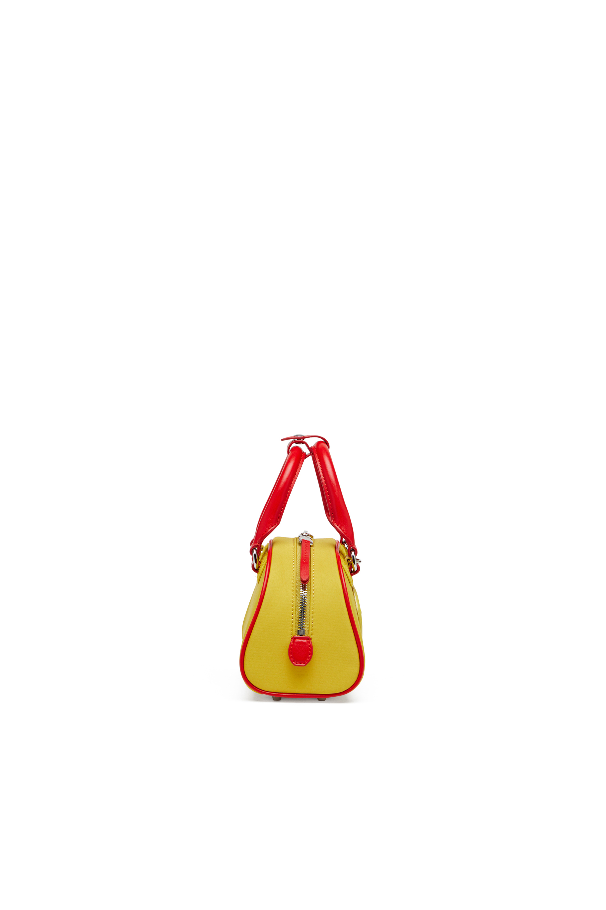 Diesel - 1DR DOME CROSSBODY, Mini borsa bowling colour-block Donna in Giallo - 3