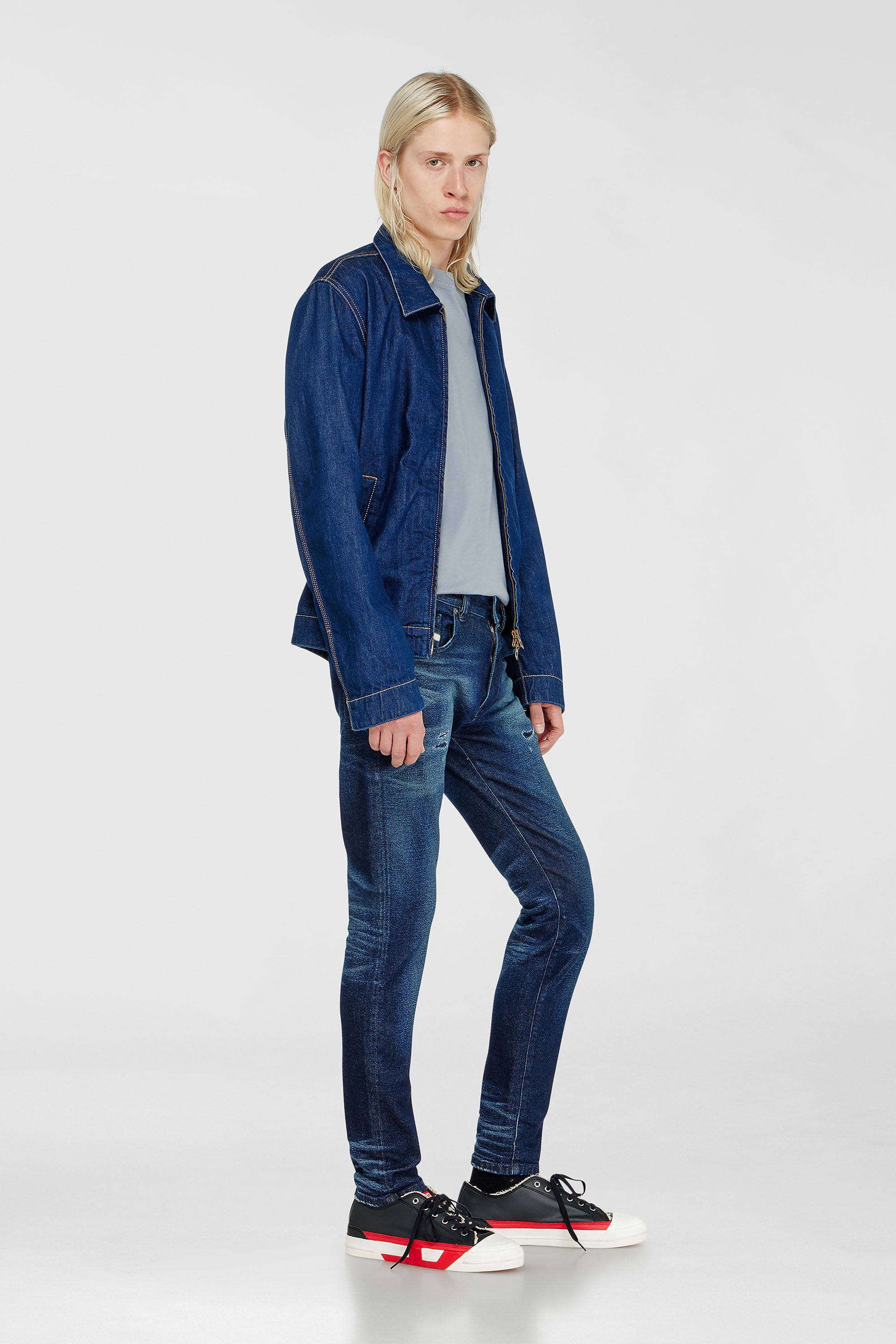 Diesel - Slim Jeans 2019 D-Strukt 0KBBU Uomo, Blu Scuro - Image 2