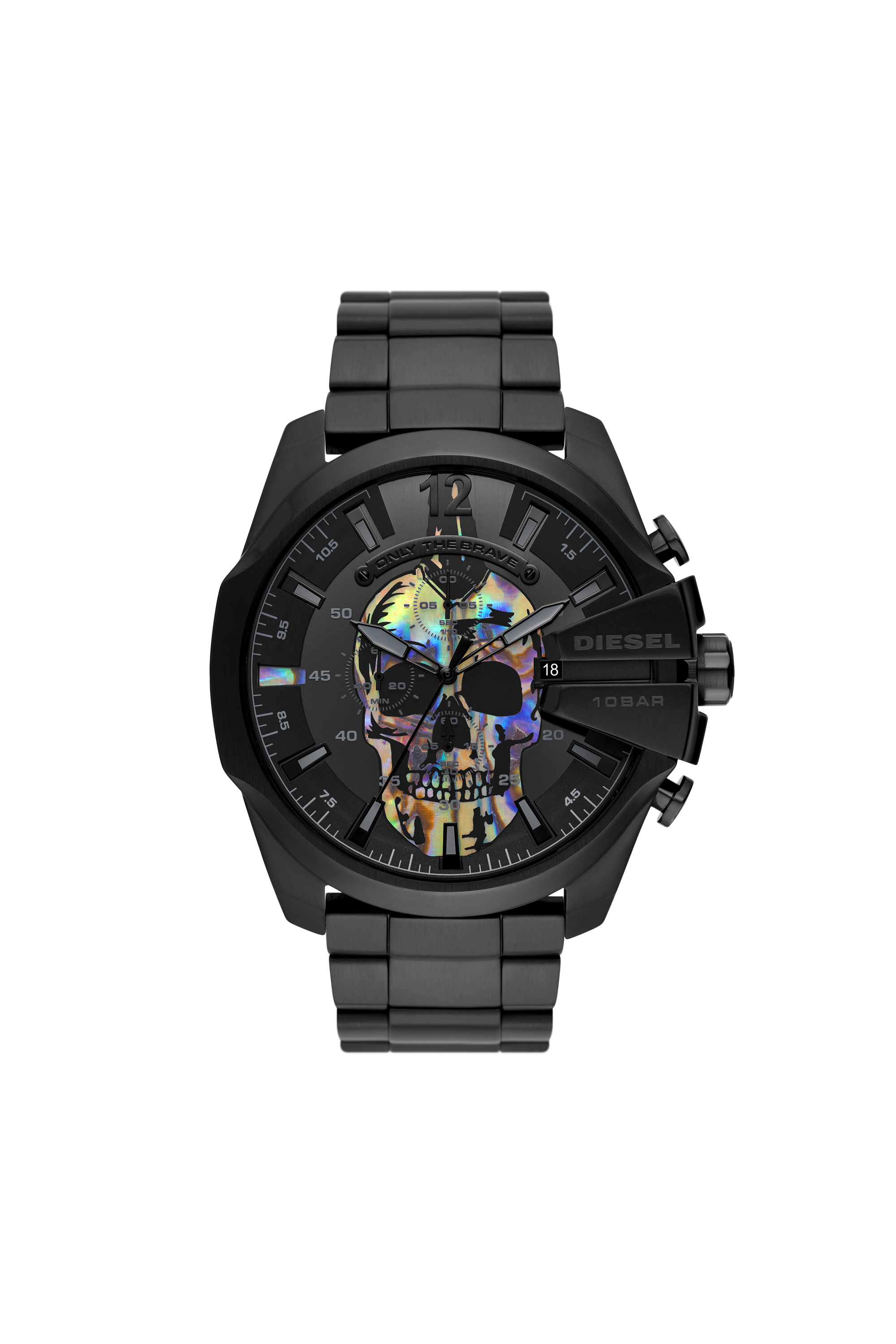 Diesel - DZ4582, Orologio Mega Chief in acciaio inossidabile Uomo in Nero - 1