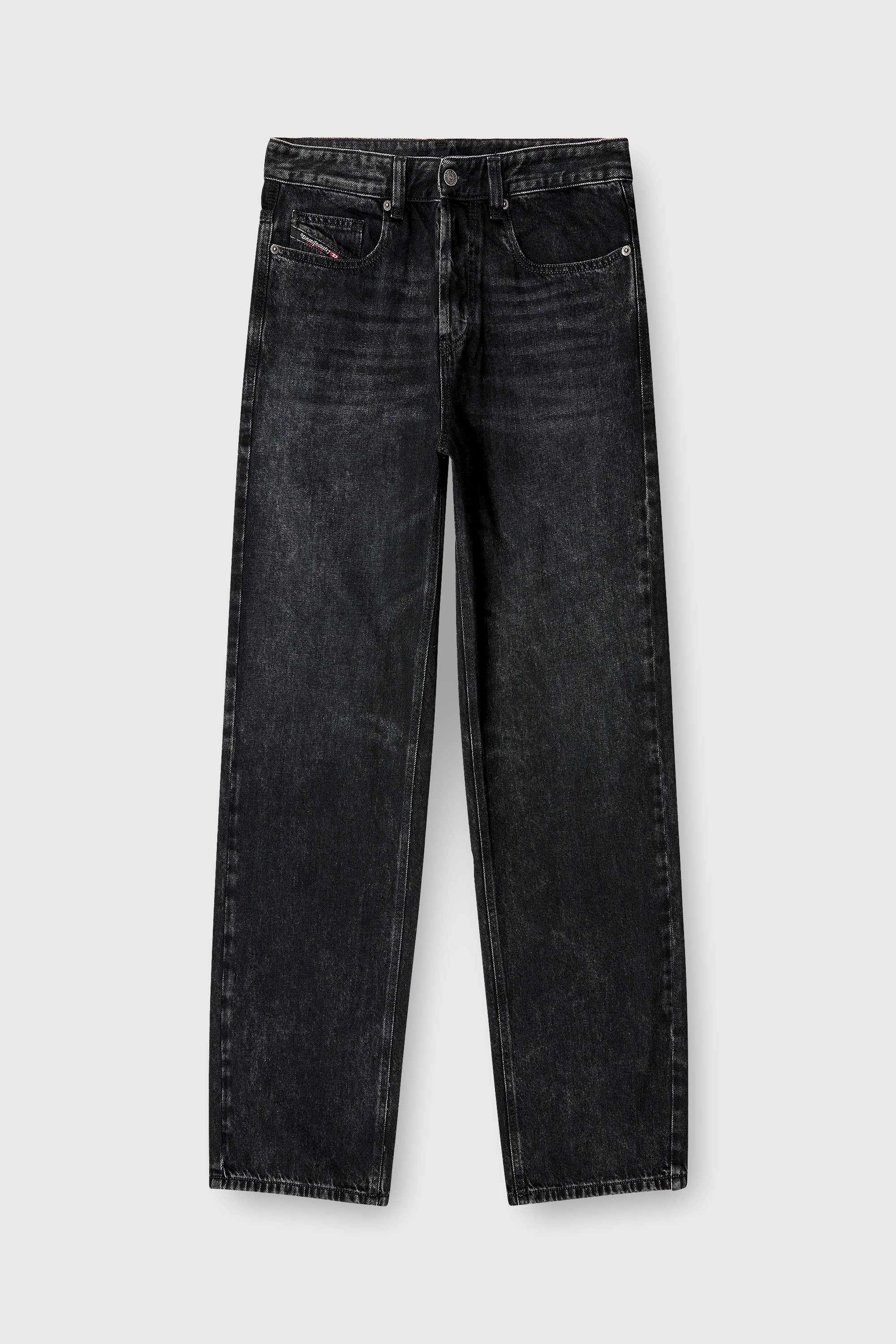 Diesel - Relaxed Jeans 2001 D-Macro 09P09 Uomo, Nero/Grigio scuro - Image 2