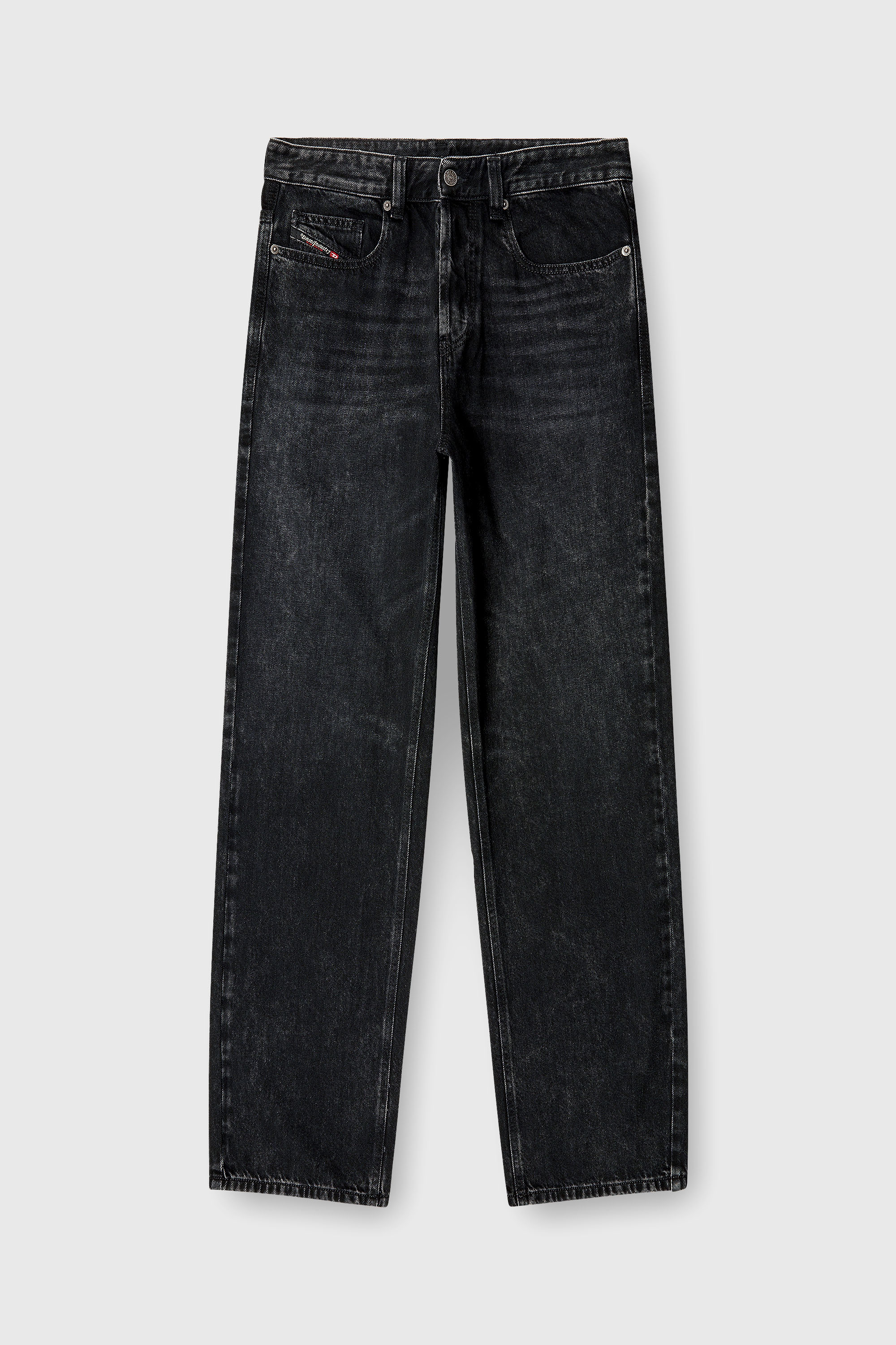 Diesel - Relaxed Jeans 2001 D-Macro 09P09 Uomo, Nero/Grigio scuro - Image 6