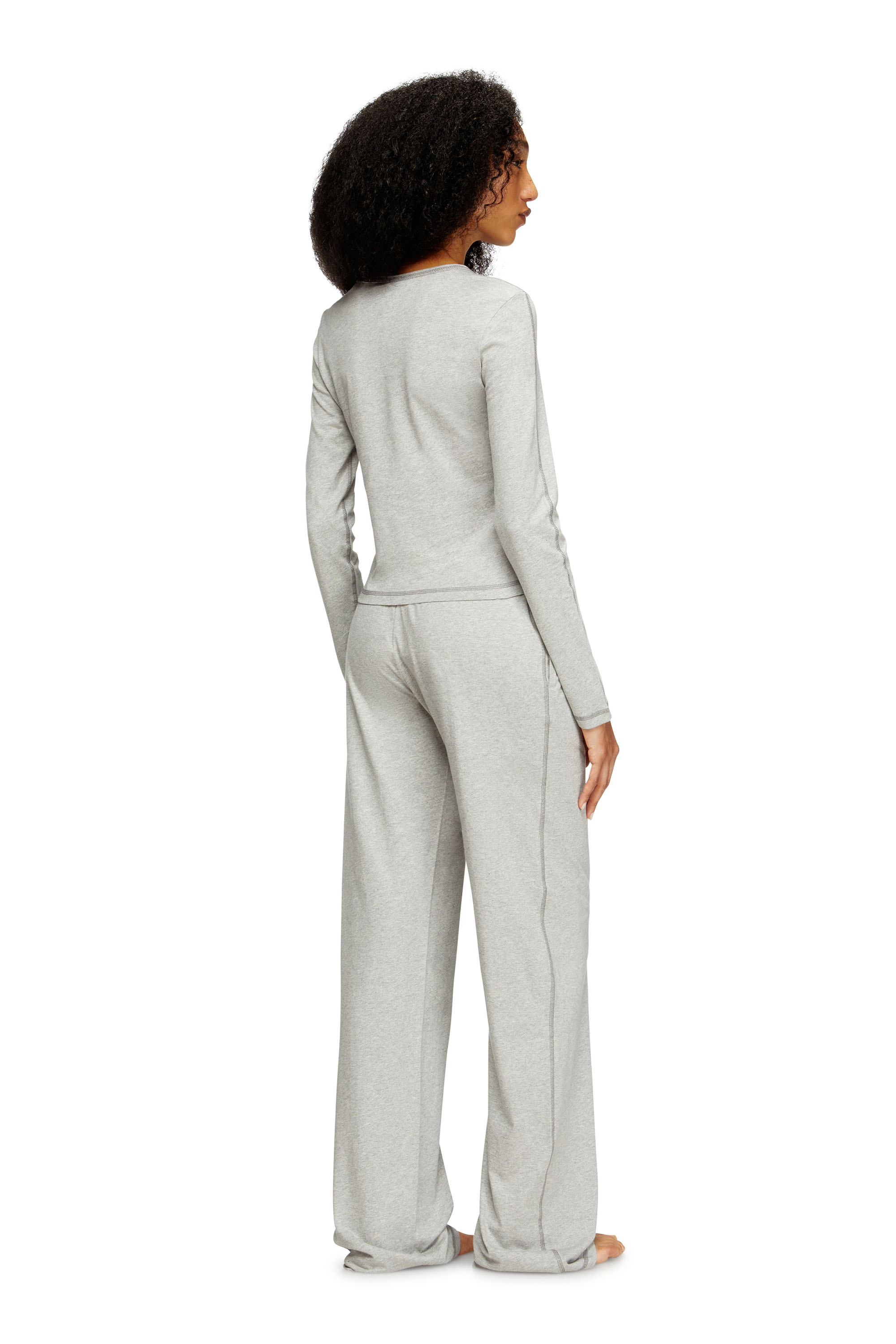 Diesel - SET-GILDA-D-CORE, Pigiama in cotone stretch Donna in Grigio - 2