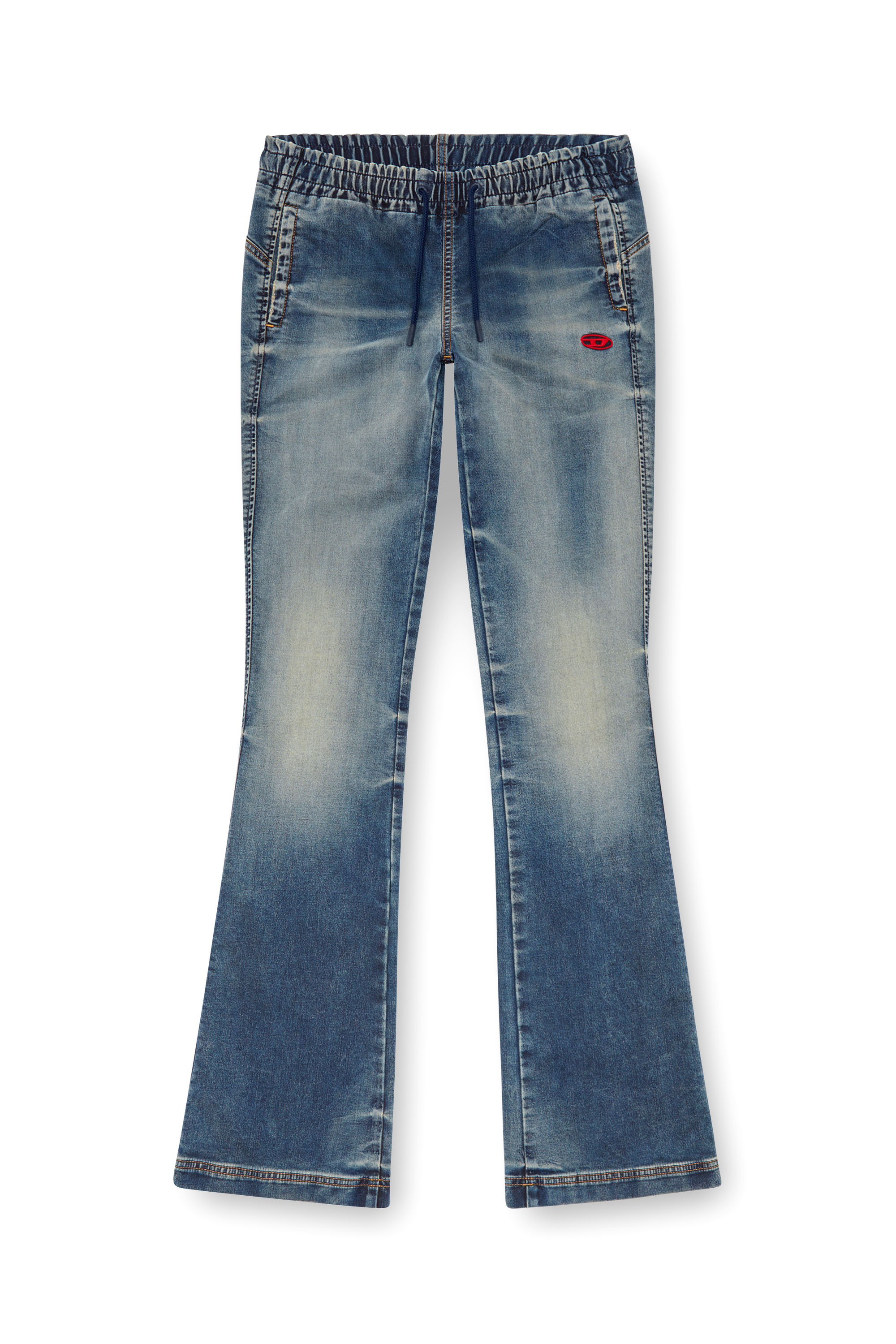 Diesel - Donna Bootcut and Flare 2069 D-Ebbey Joggjeans® 068LZ, Blu medio - Image 5