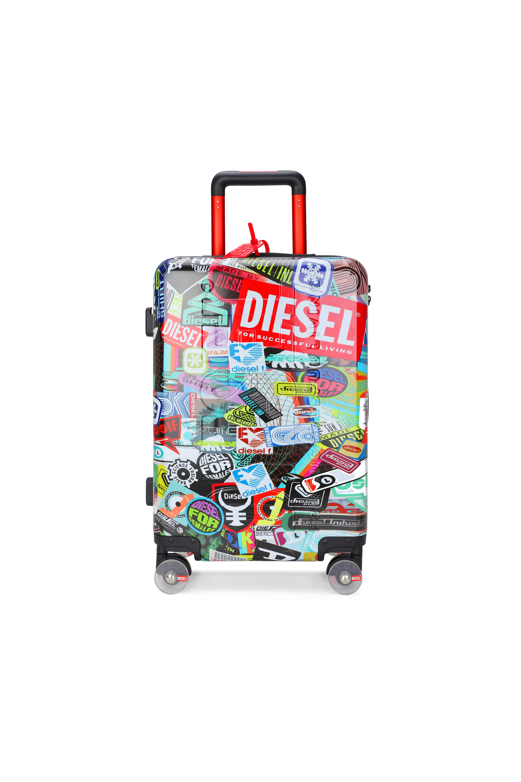 Diesel - DIESEL PC PRINTED TROLLEY-STICKERS- DSL0, Valigia stile sticker taglia S Unisex in Multicolor - 1