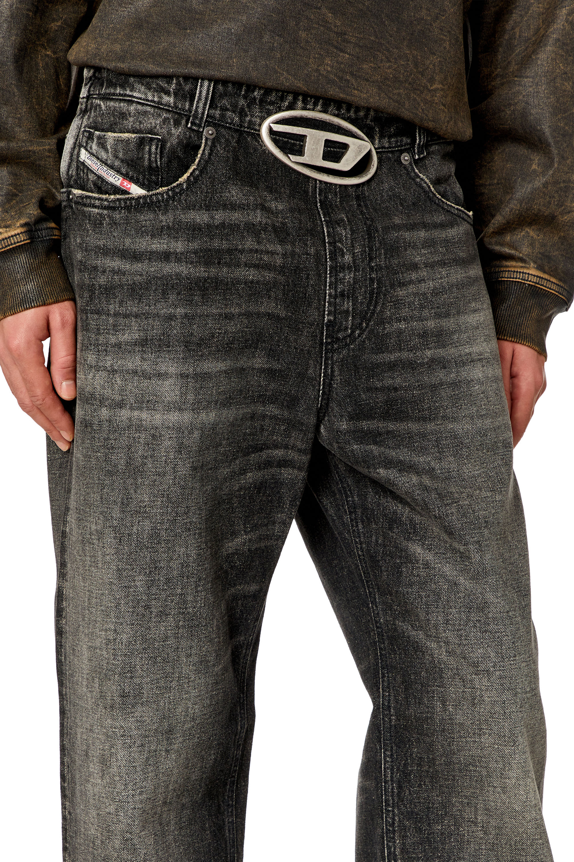 Diesel - Straight Jeans 2010 D-Macs 0JGAE, Nero/Grigio scuro - Image 4