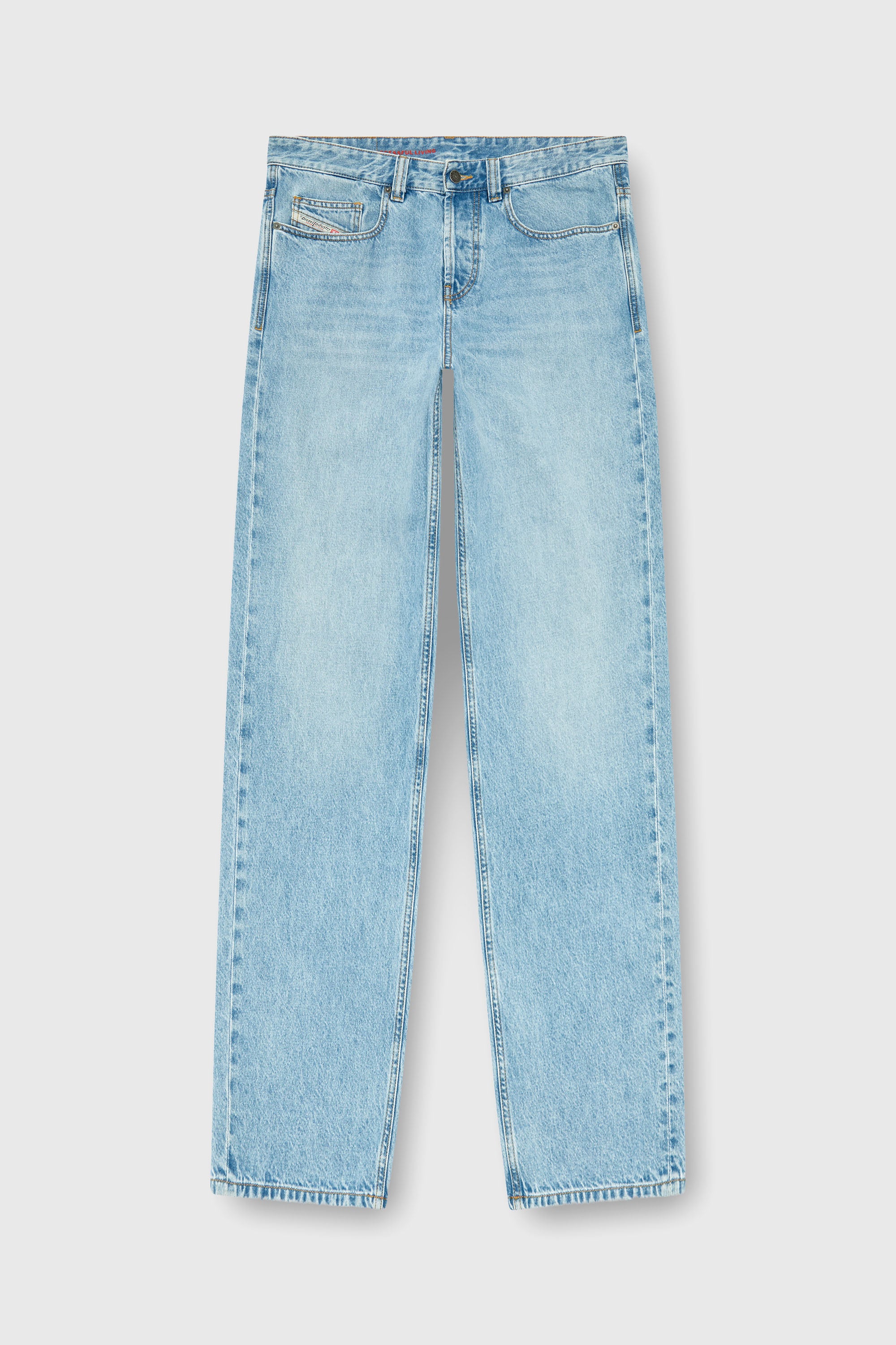 Diesel - Relaxed Jeans 2001 D-Macro 09I29 Uomo, Blu Chiaro - Image 2