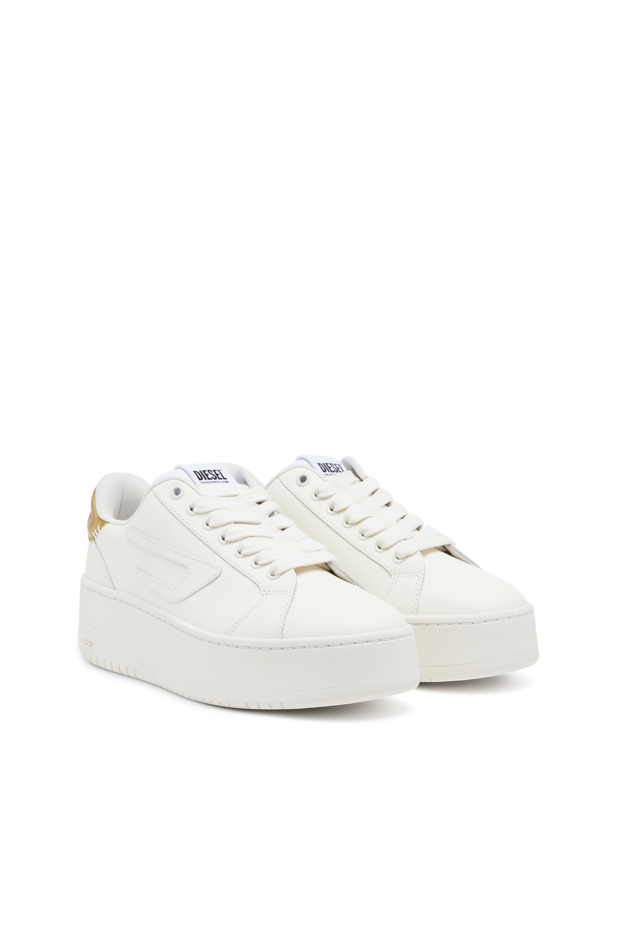 Diesel - S-ATHENE BOLD W, S-Athene Bold-Sneaker low-top con suola flatform Donna in Oro - 2