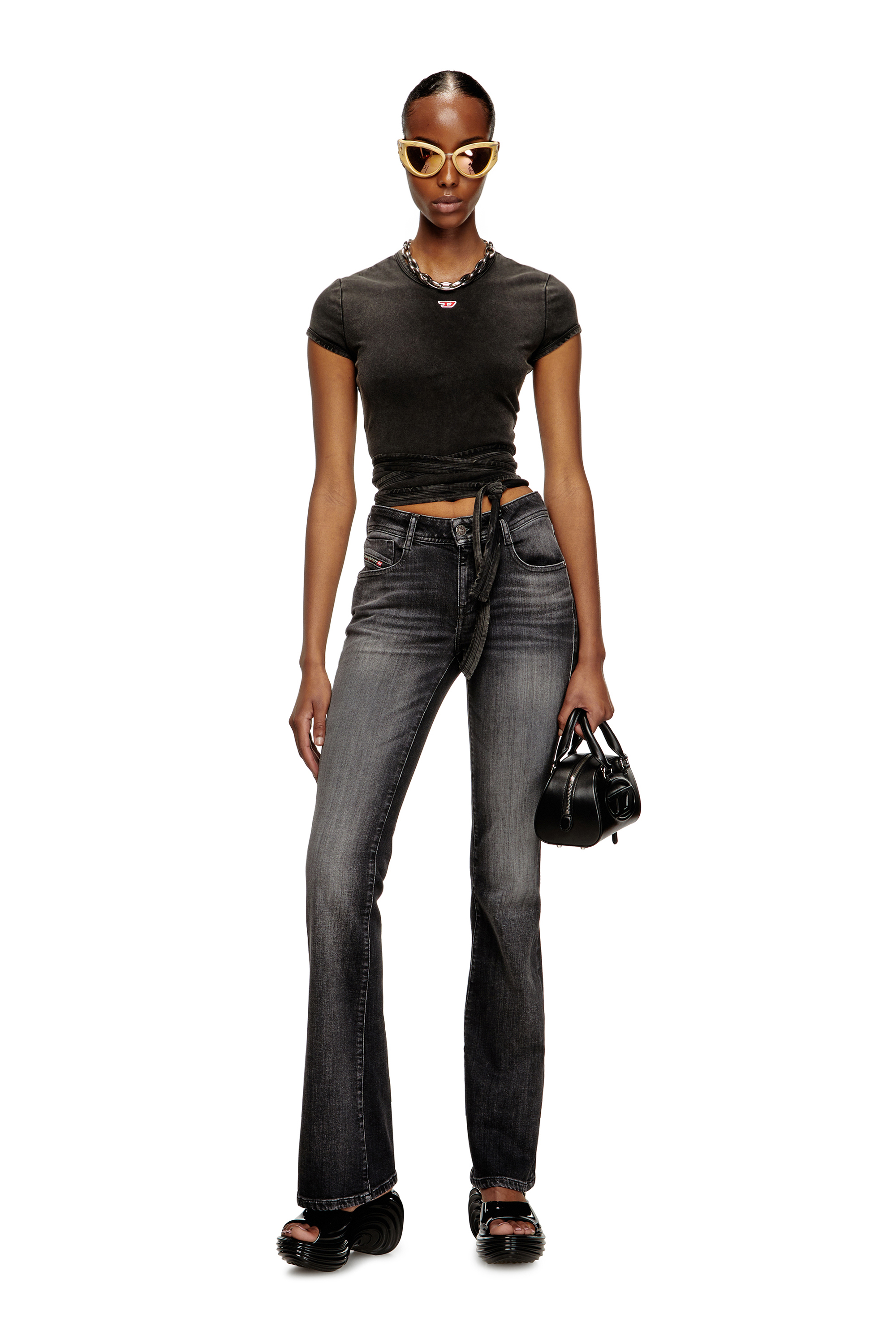 Diesel - MELISSA QUANTUM PLATFORM, Mule platform in Melflex® Donna in Nero - 2