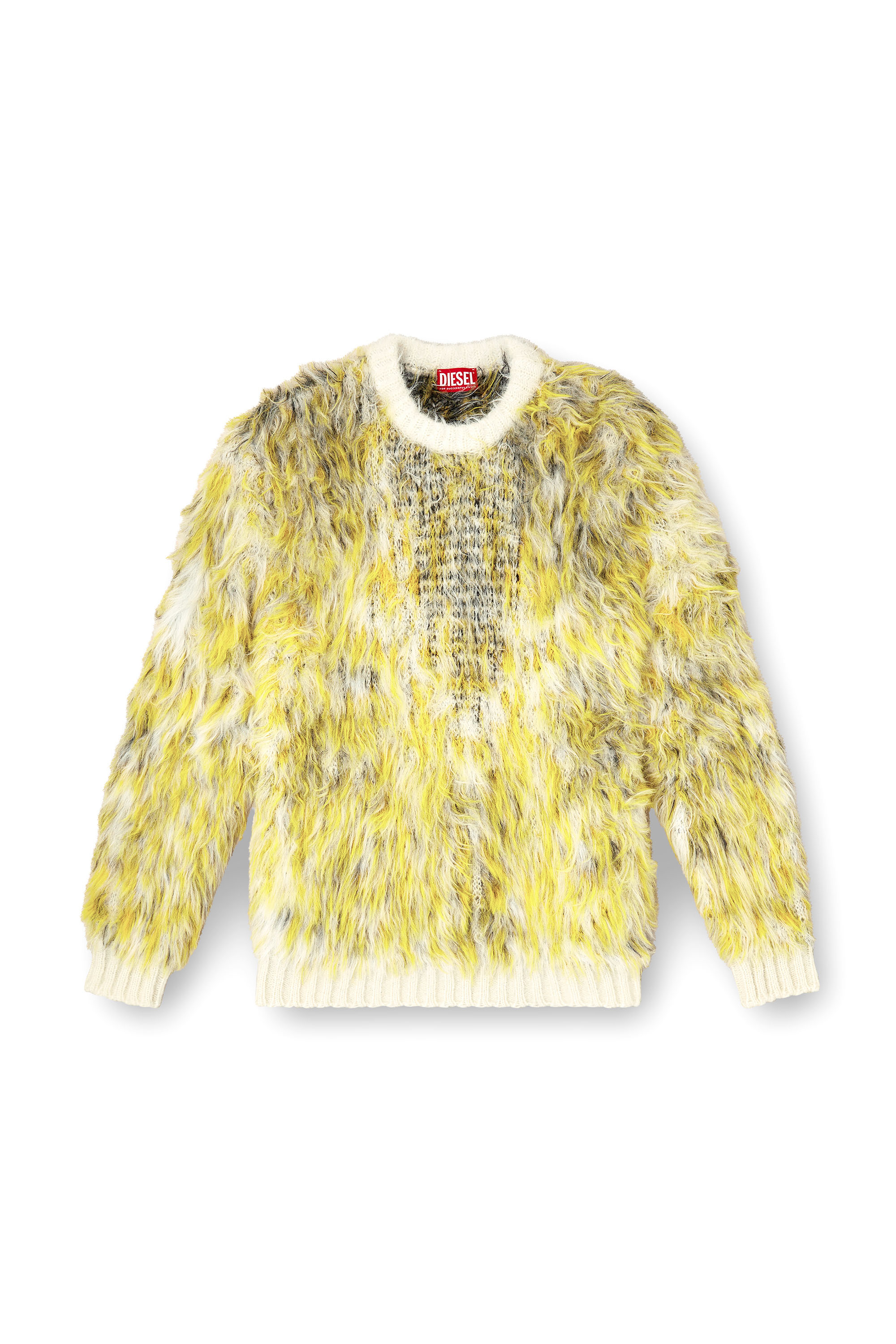 Diesel - K-ALLEN, Maglione fluffy in tessuto jacquard lavorato a maglia Uomo in Multicolor - 3