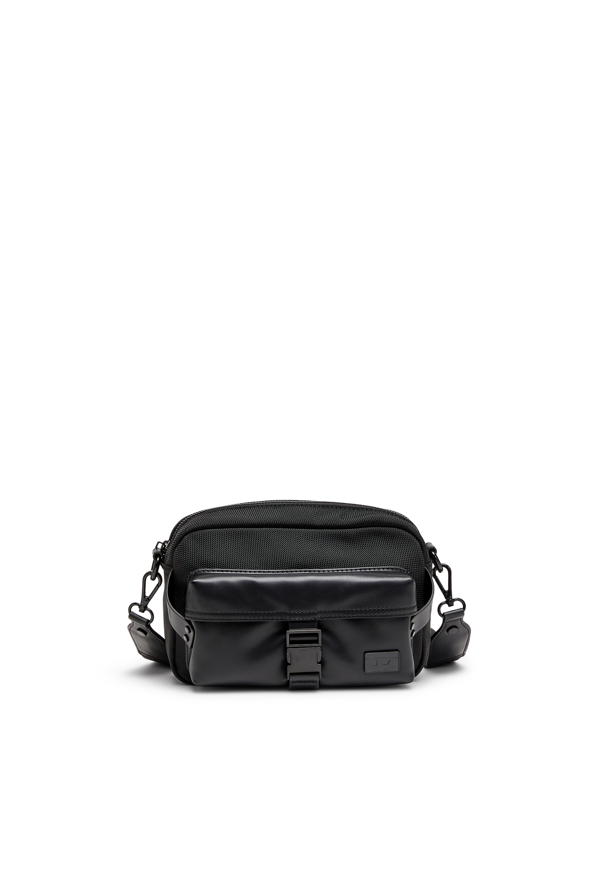 Diesel - MULTI-PKTS CAMERA BAG X, Multi-Pkts - Borsa a tracolla in nylon con tasca a patta Unisex in Nero - 1