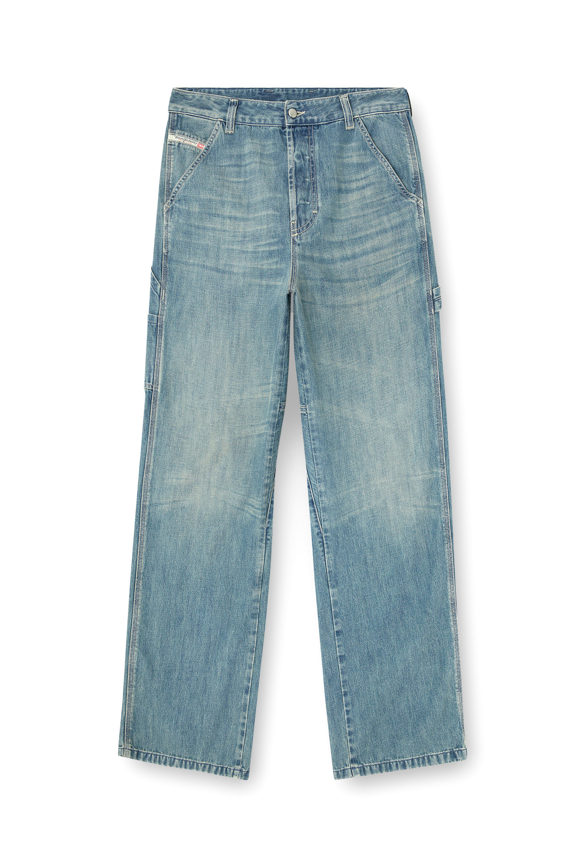 Diesel - Relaxed Jeans D-Livery 068SK Uomo, Blu Chiaro - Image 3