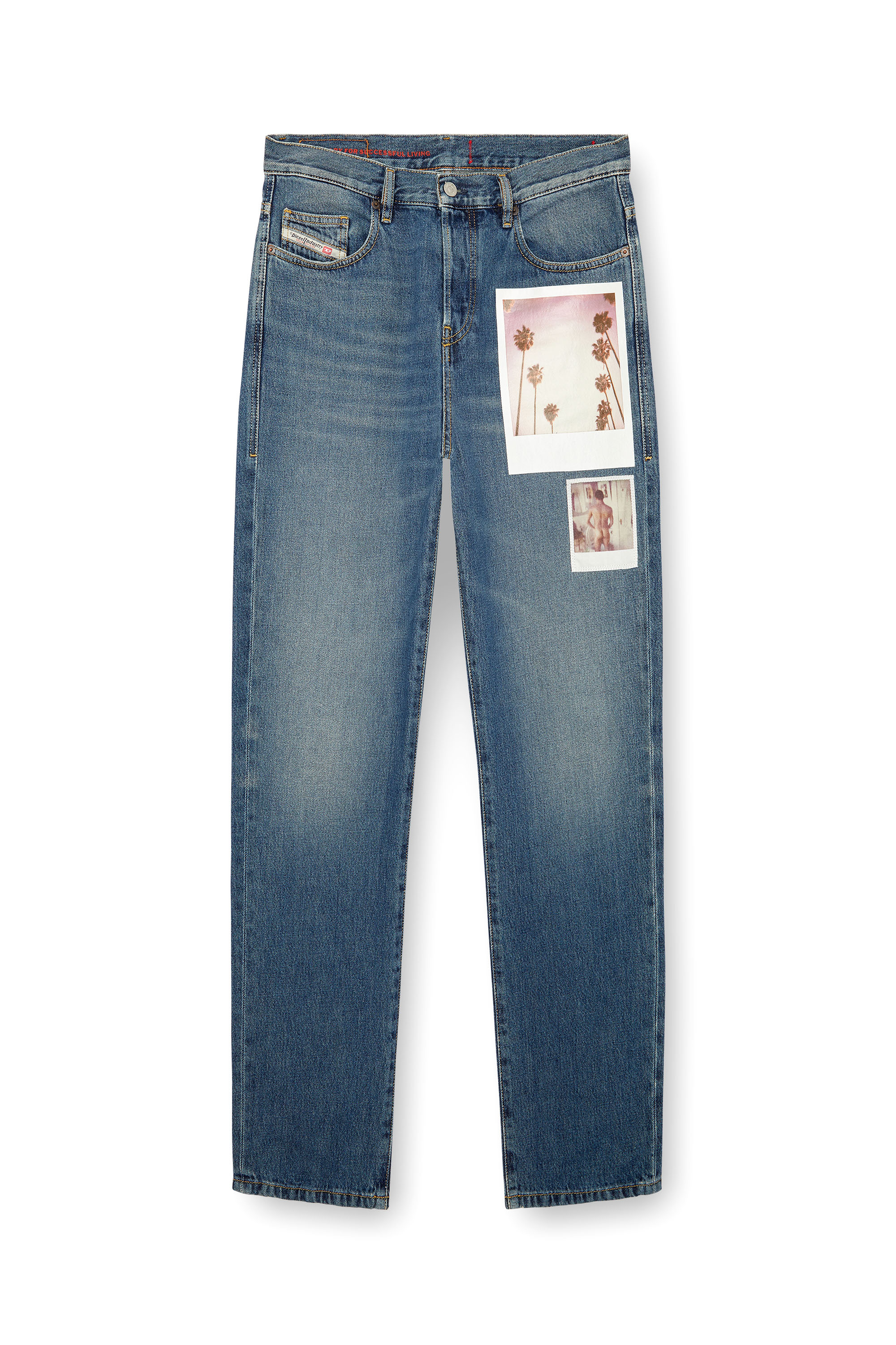 Diesel - Unisex Straight Jeans 2020 D-Viker 09L89, Blu medio - Image 6