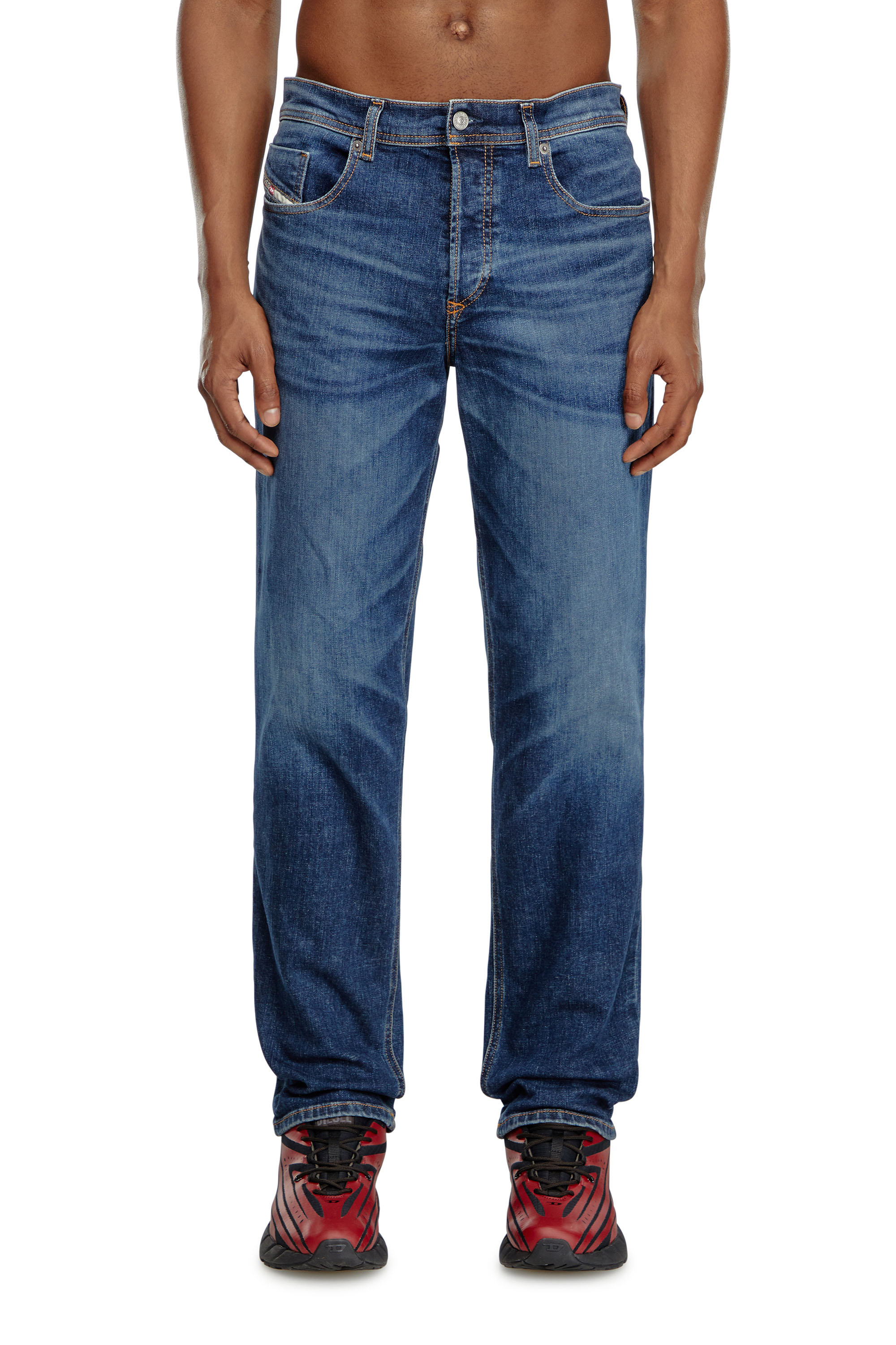 Diesel - Tapered Jeans 2023 D-Finitive 09J47, Blu Scuro - Image 1