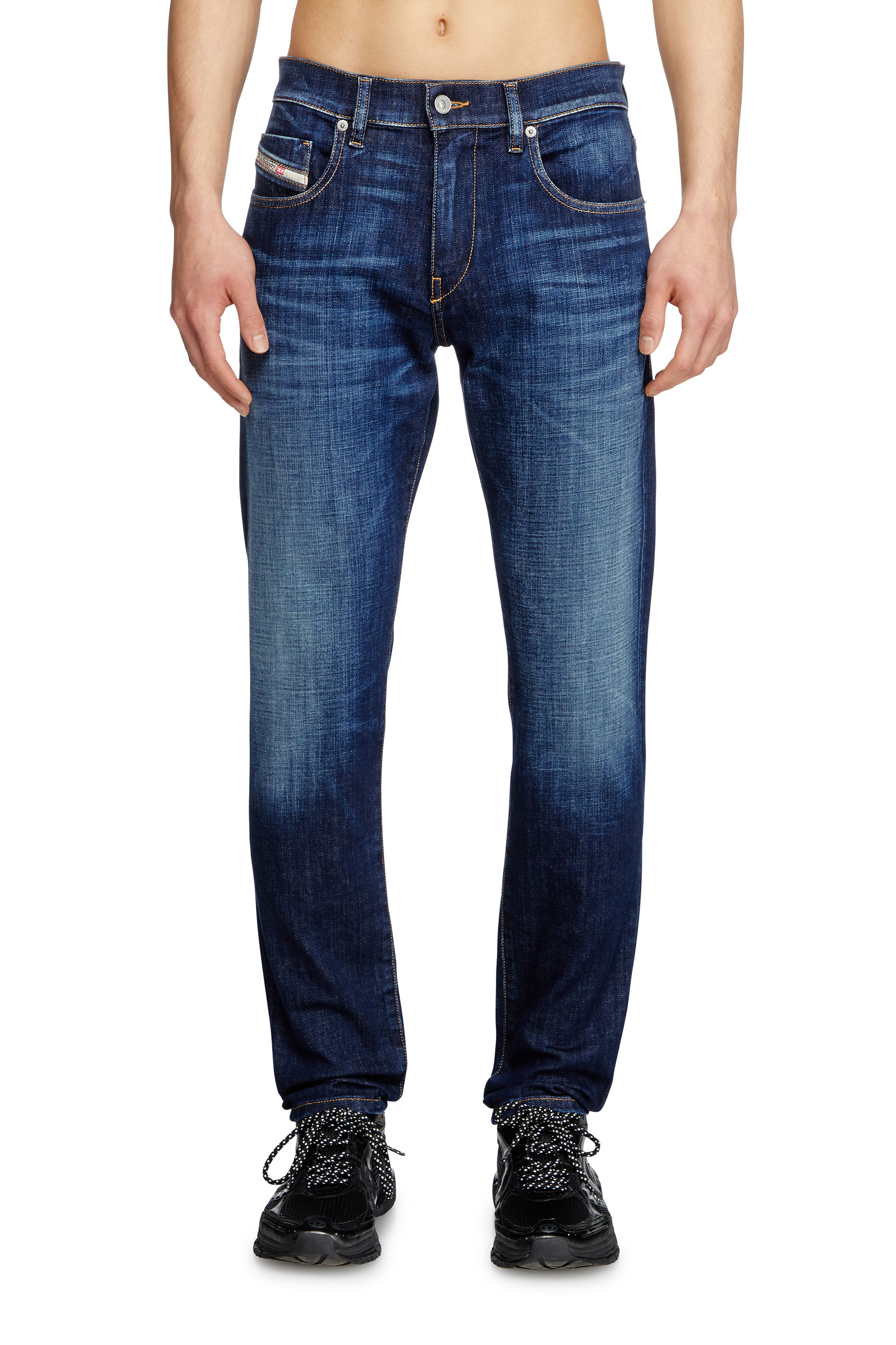 Slim Jeans 2019 D-Strukt 09L61, Blu medio Diesel - Slim Jeans 2019 D-Strukt 09L61 Uomo, Blu medio - Image 3