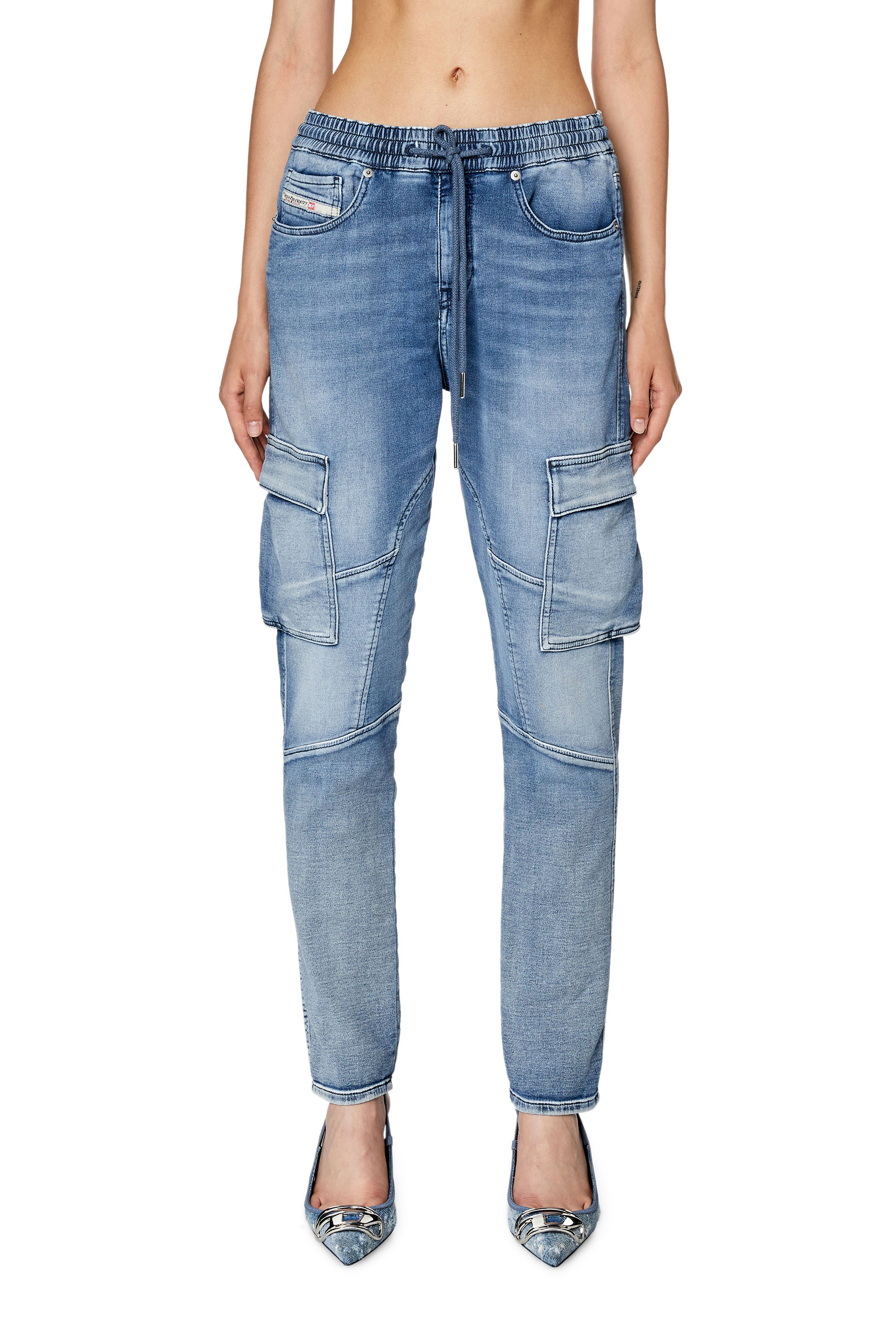 Diesel - Slim D-Ursy Track Denim 068FL, Blu medio - Image 1