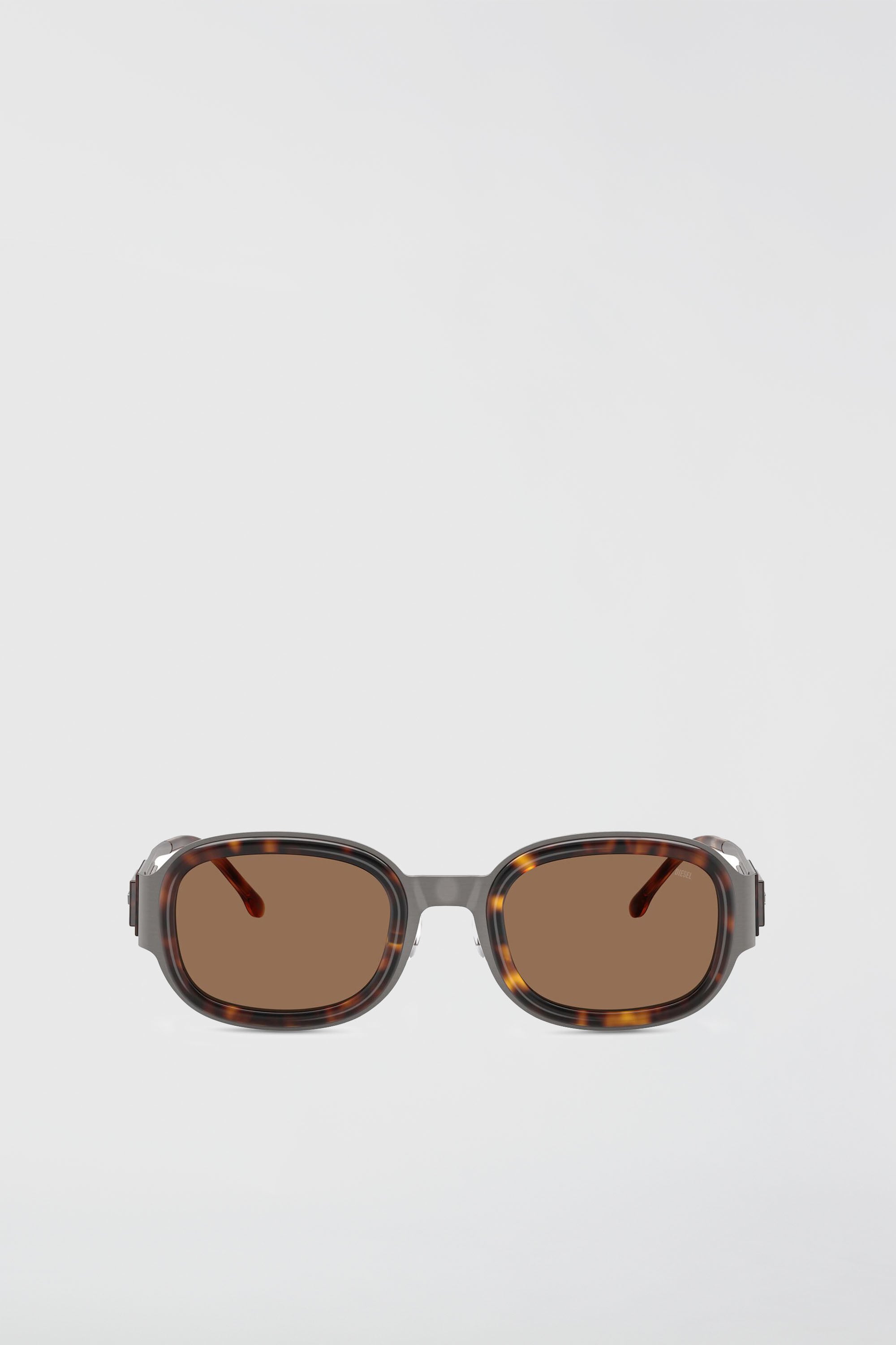 Diesel - 0DL1020, Occhiali da sole quadrati Unisex in Marrone - 1