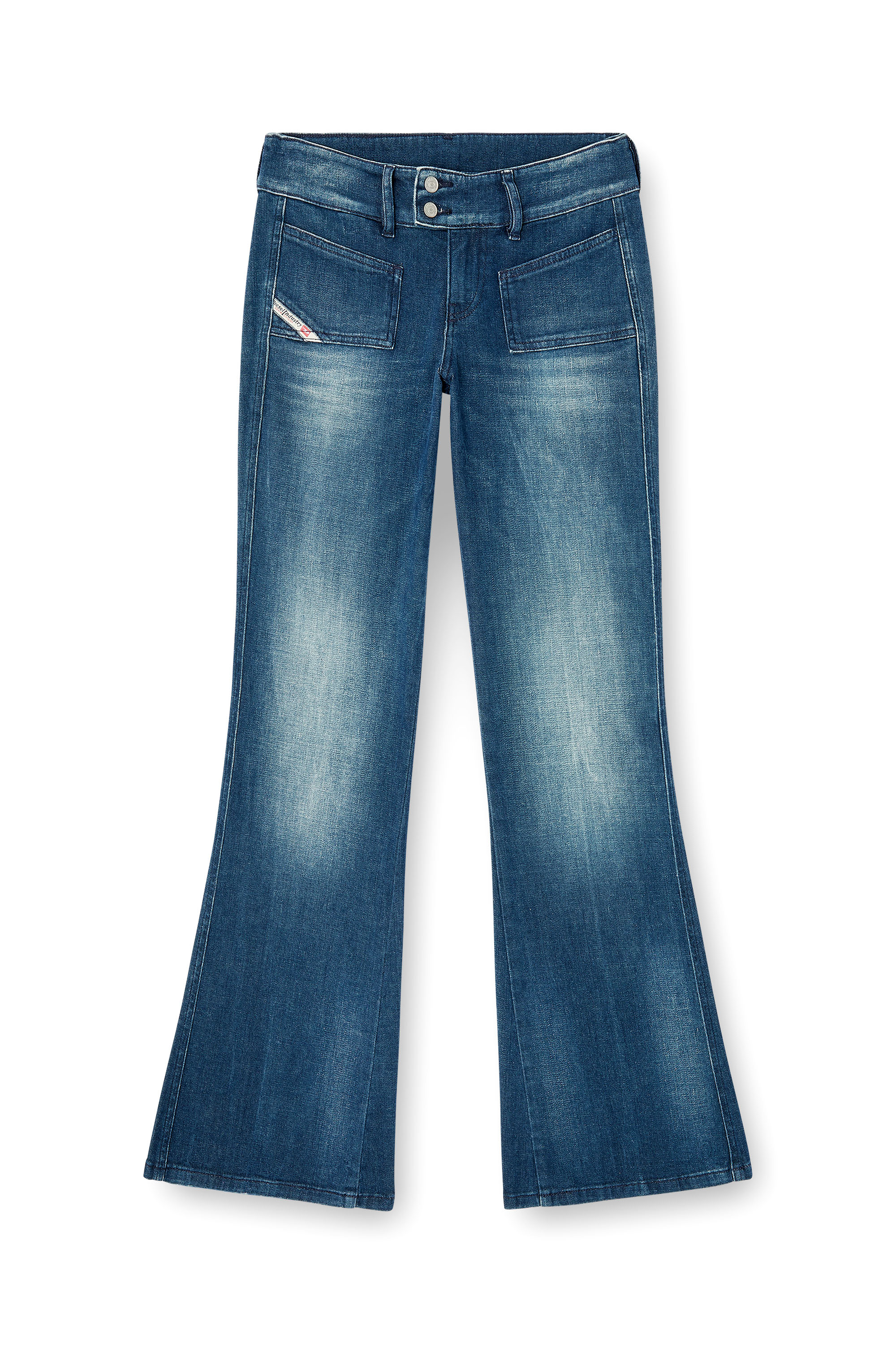 Diesel - Bootcut Jeans D-Hush 0ADBQ Donna, Blu - Image 3
