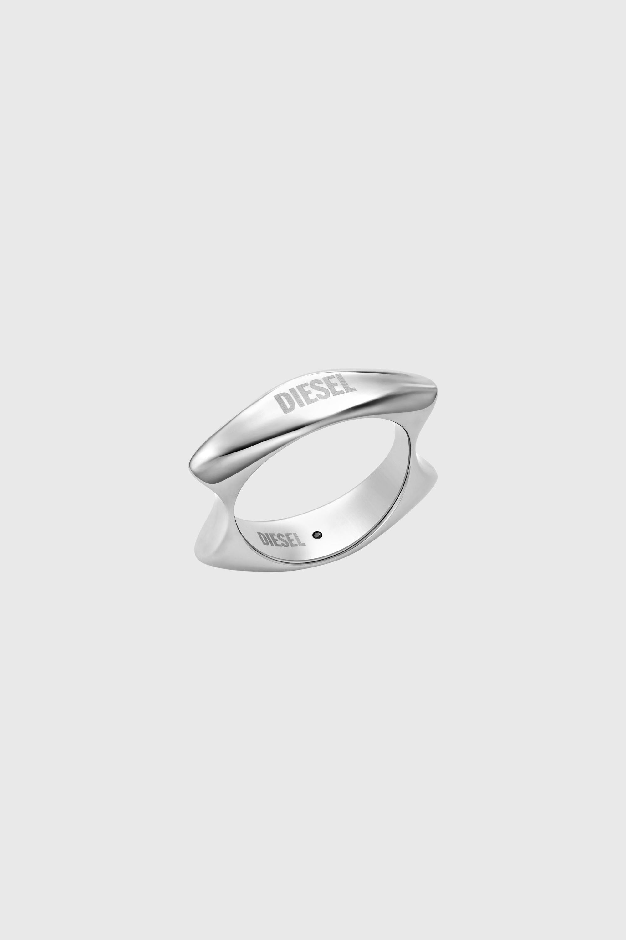 Diesel - DX1584040 JEWEL, Anello in acciaio inossidabile Unisex in Argento - 1