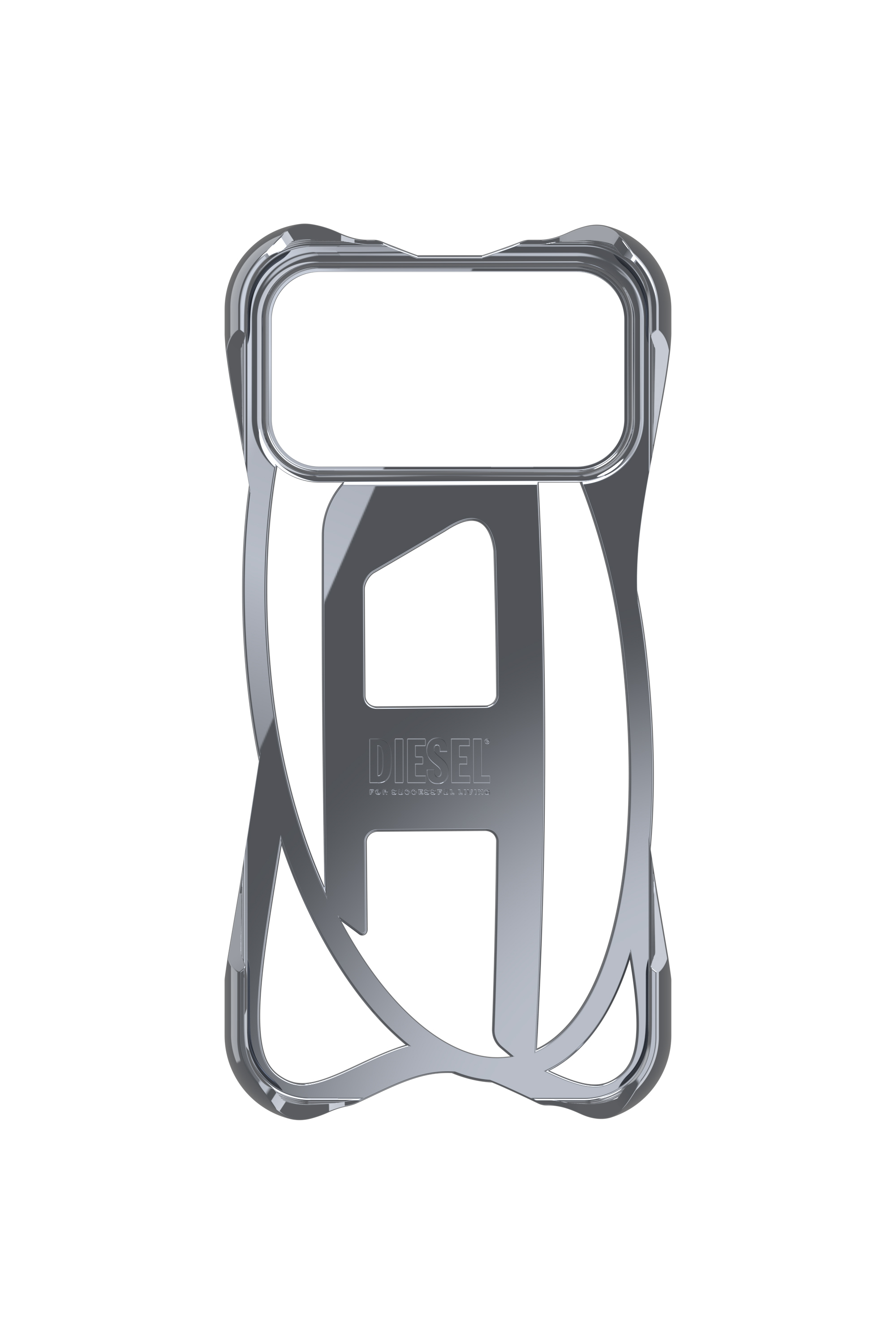 Diesel - 60446  D FRAME CASE, Custodia Caged D lucida per iPhone 17 Pro Max Unisex in Grigio - 4