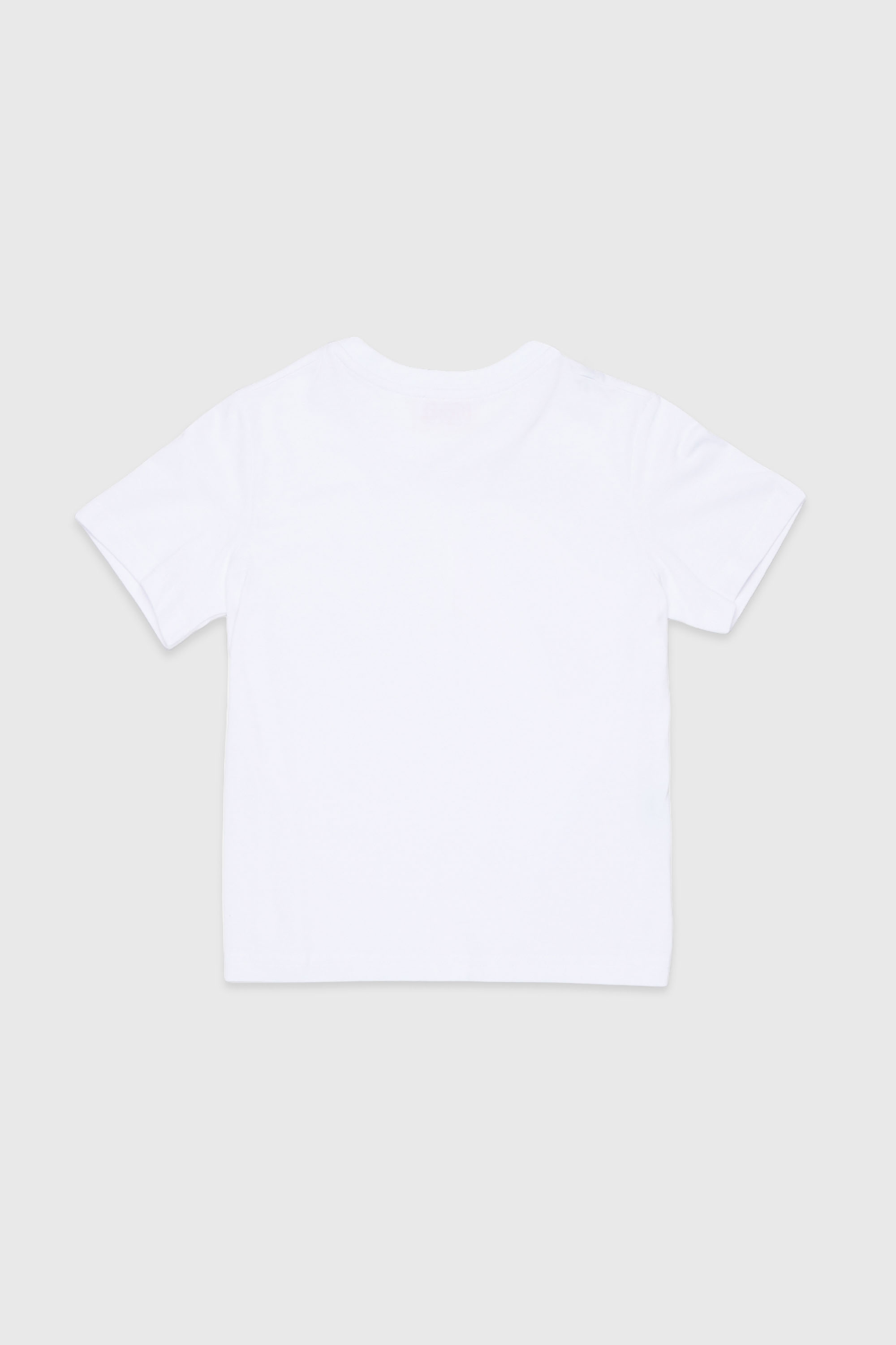 Diesel - TROSET, T-shirt con applicazione di rosa in denim Donna in Bianco - 2