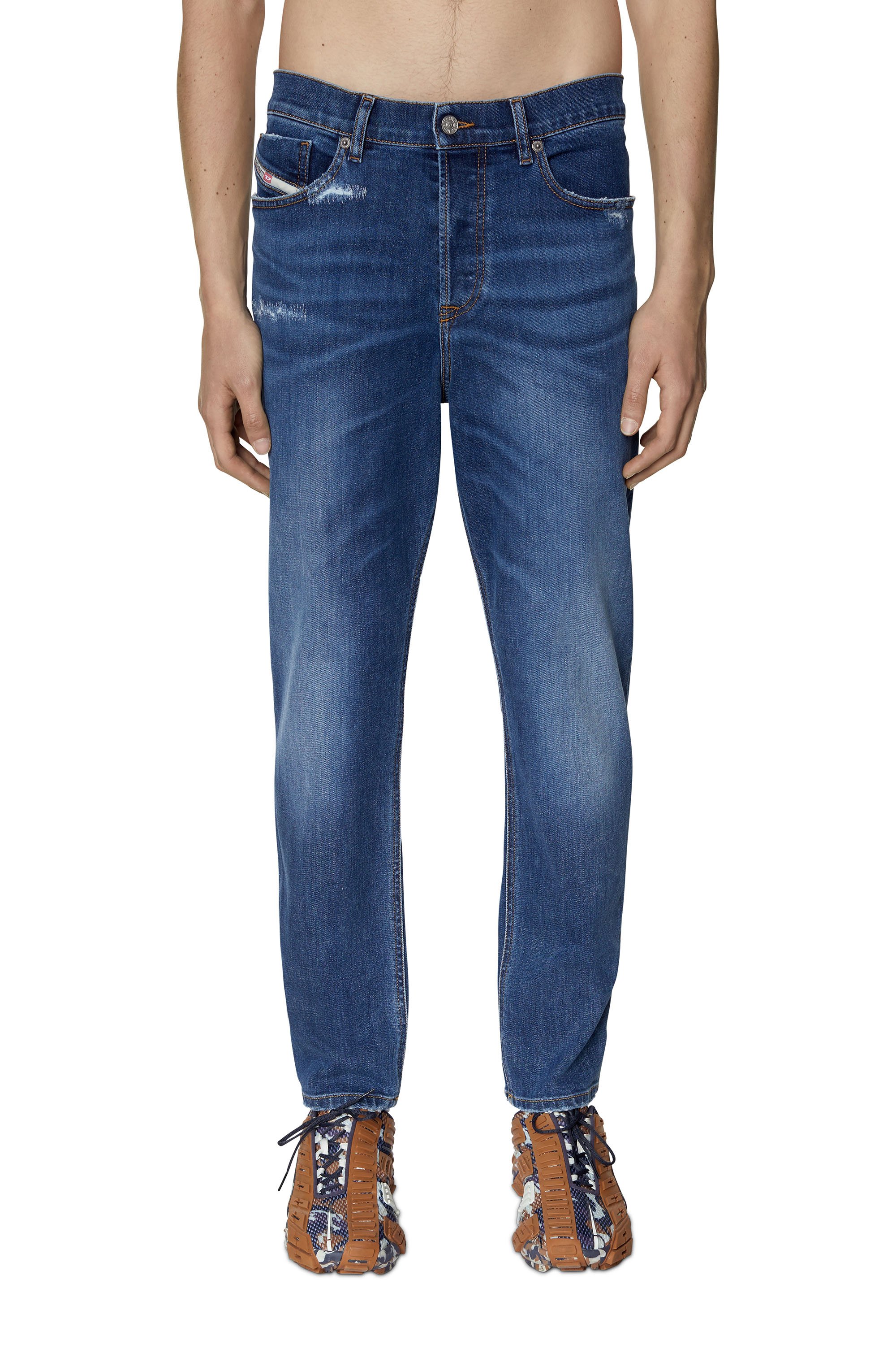 Diesel - 2005 D-FINING 09E07 Tapered Jeans, Blu medio - Image 1