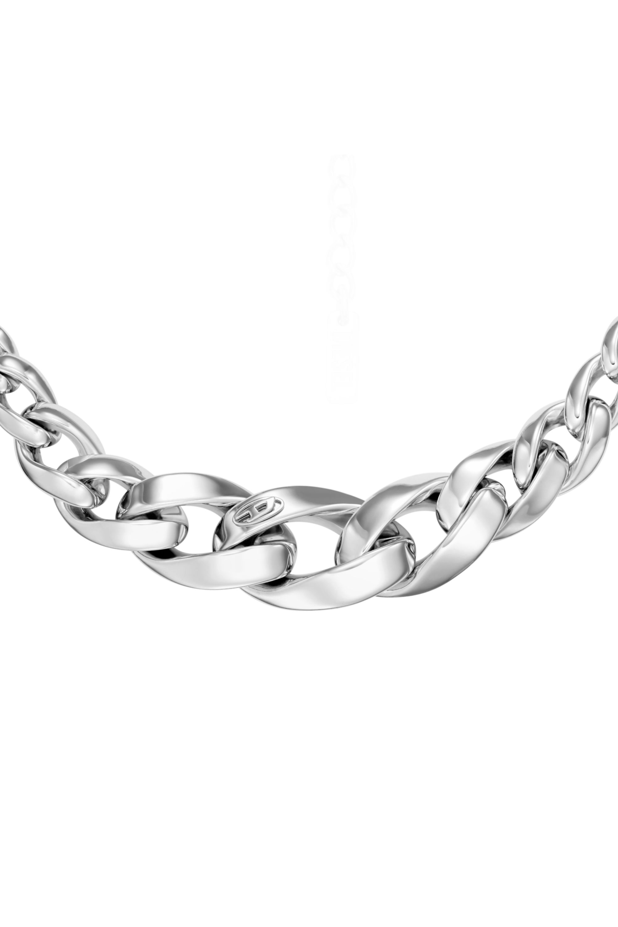 Diesel - DX1720040, Collana a catena in acciaio inox Unisex in Argento - 2