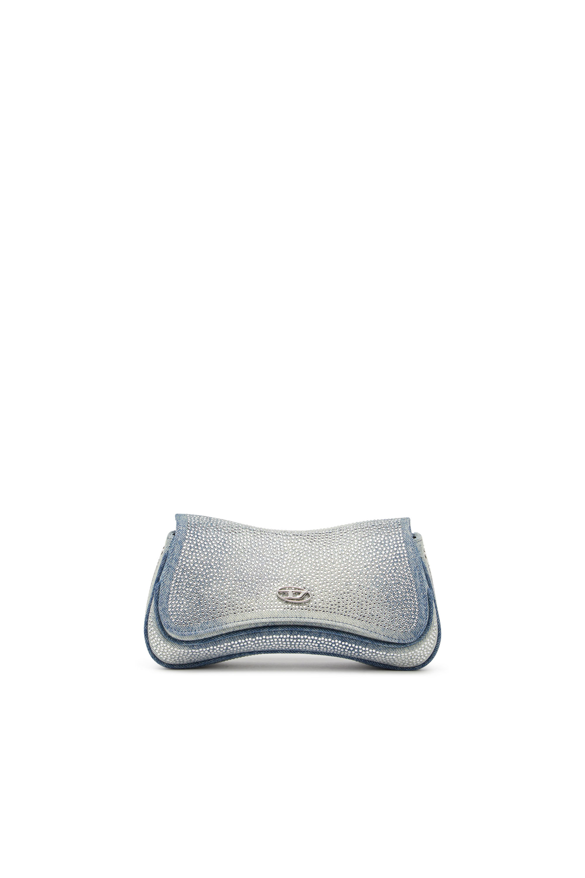 Diesel - PLAY CLUTCH, Play-Clutch Crystal in denim solarizzato Donna in Blu - 1