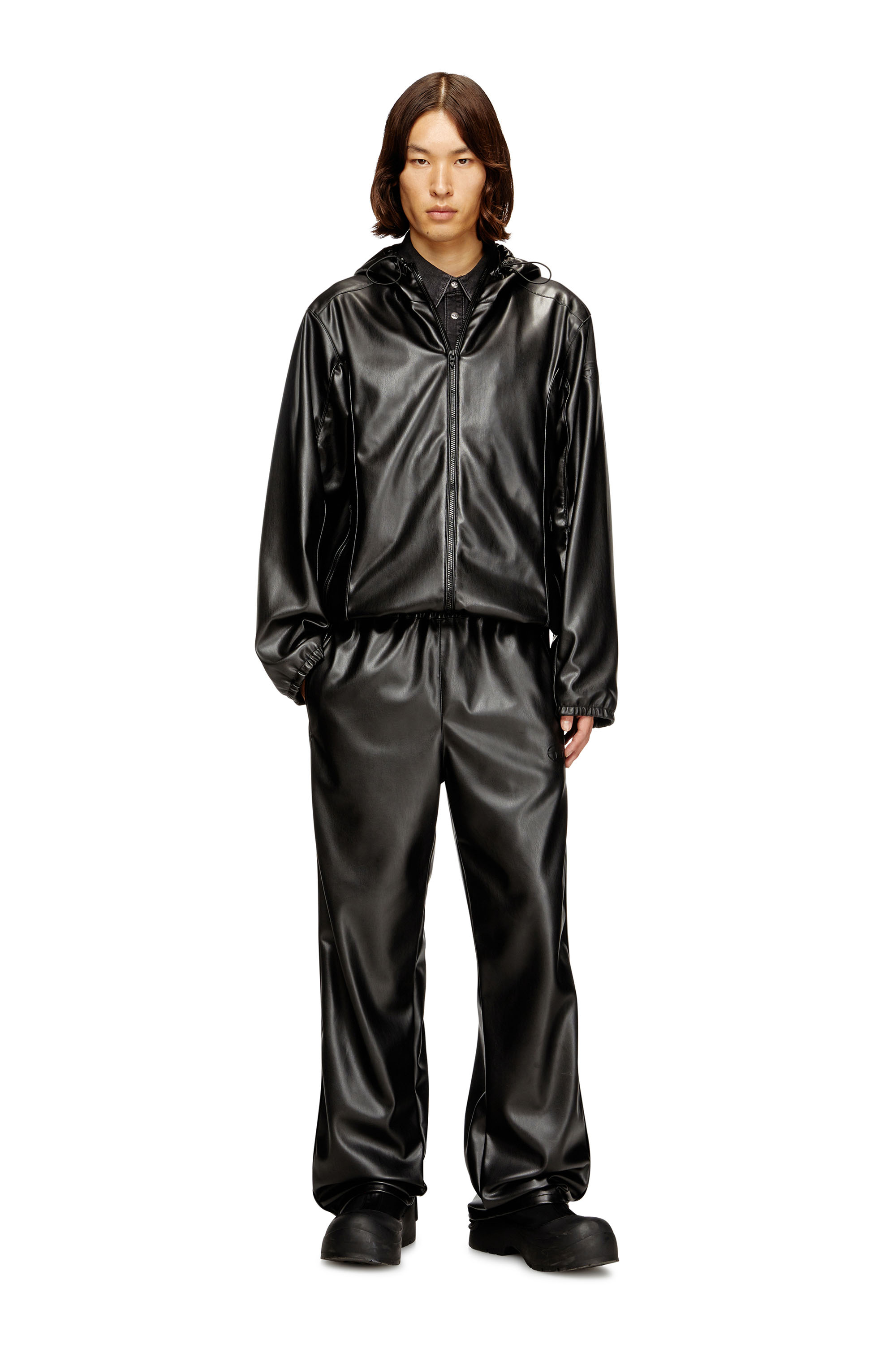 Diesel - J-HIVES-PGBX, Giacca a vento in tessuto coated Uomo in Nero - 2