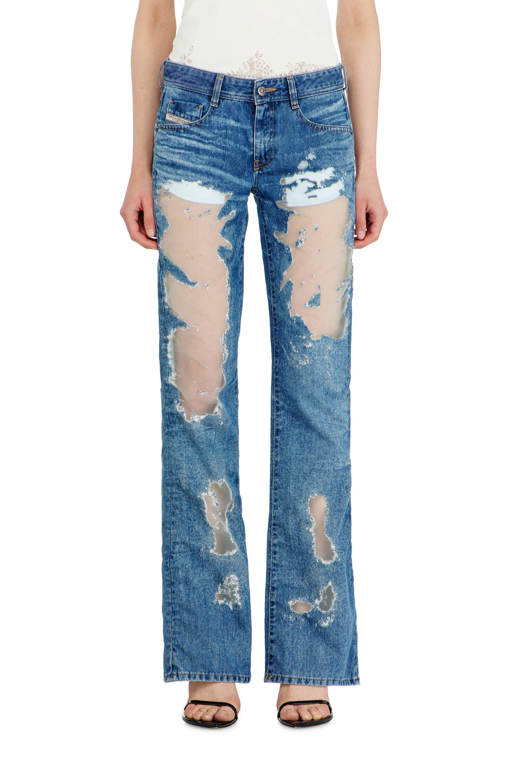Diesel - Woman's Bootcut Jeans 1969 D-Ebbey 068ZH, Medium blue - 1