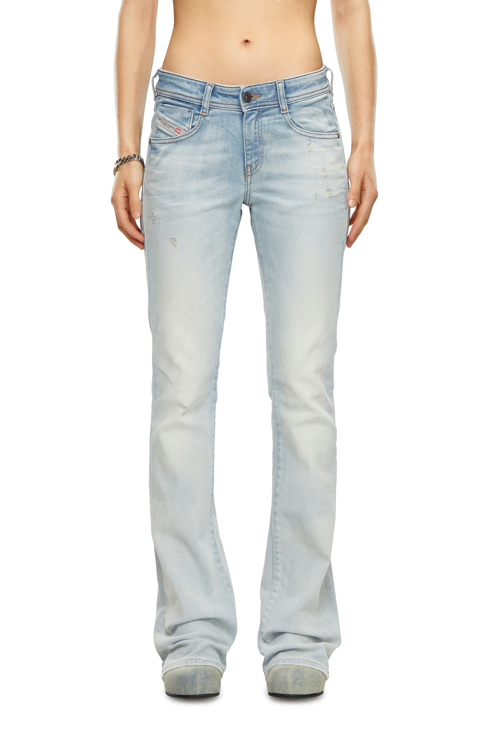 Diesel - Bootcut and Flare Jeans 1969 D-Ebbey 09H73, Blu Chiaro - Image 1