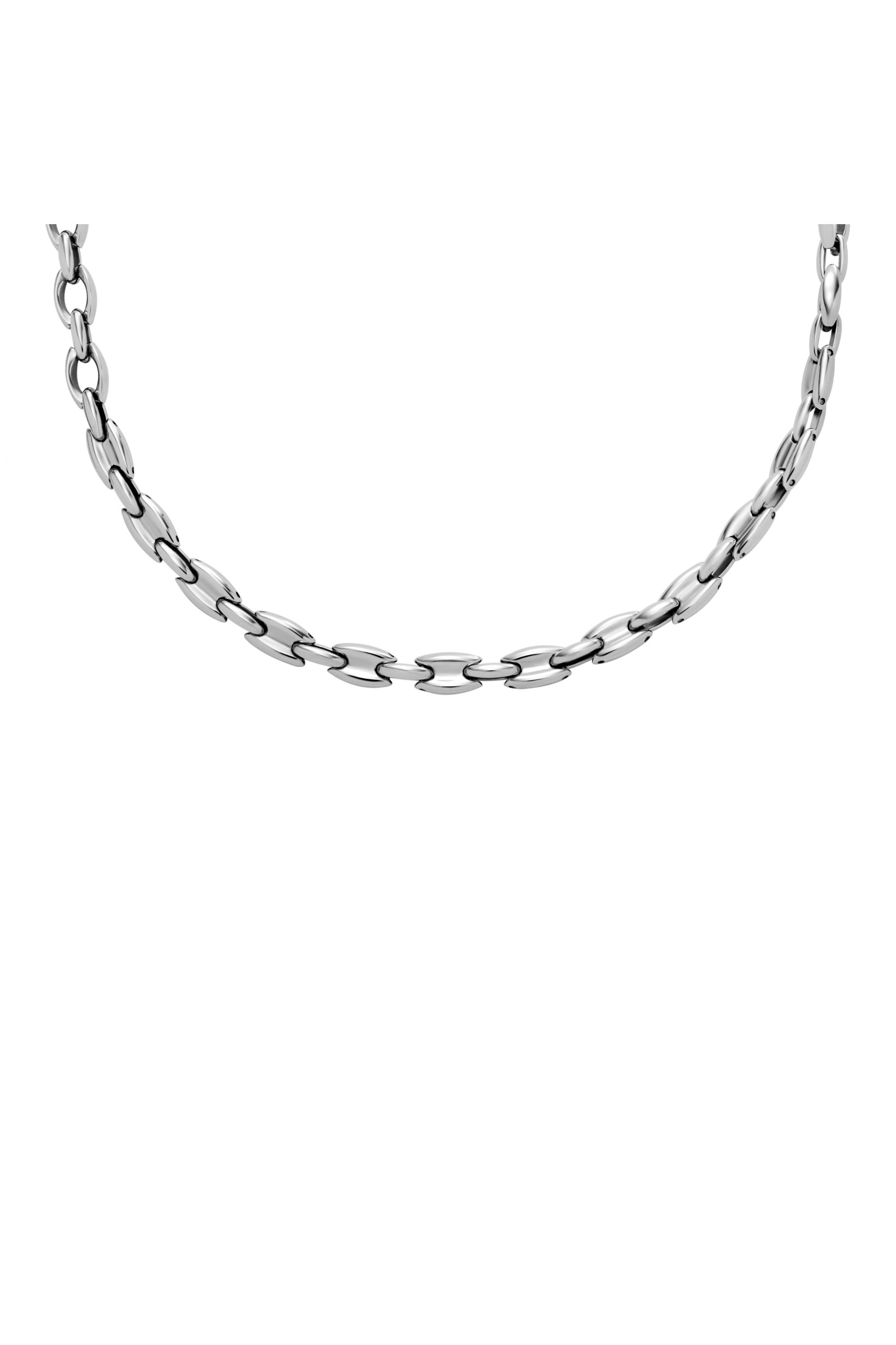 Diesel - DX1582040 JEWEL, Collana a catena in acciaio inossidabile Unisex in Argento - 2