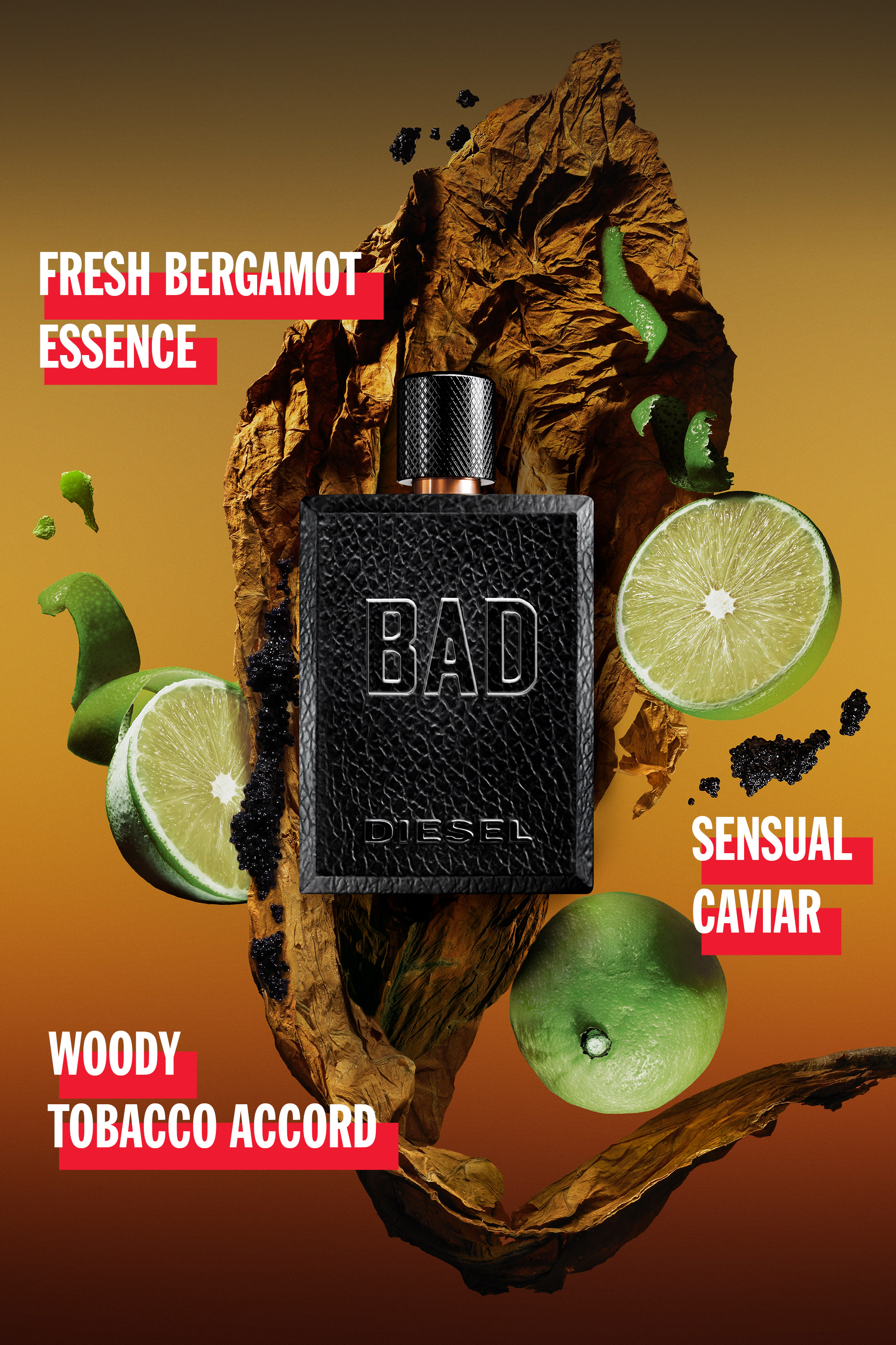 Diesel - BAD 50ML, Bad 50 ml, Eau de Toilette Uomo in Nero - 4